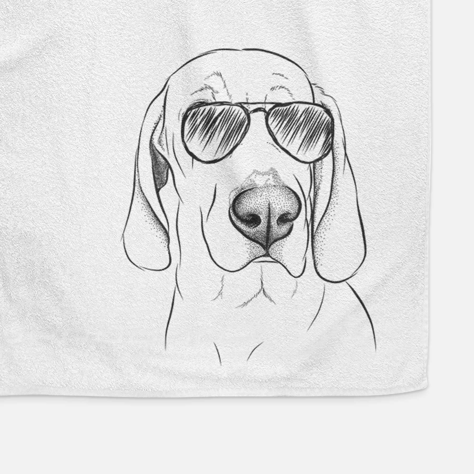 Beauregard the American Redbone Coonhound Decorative Hand Towel