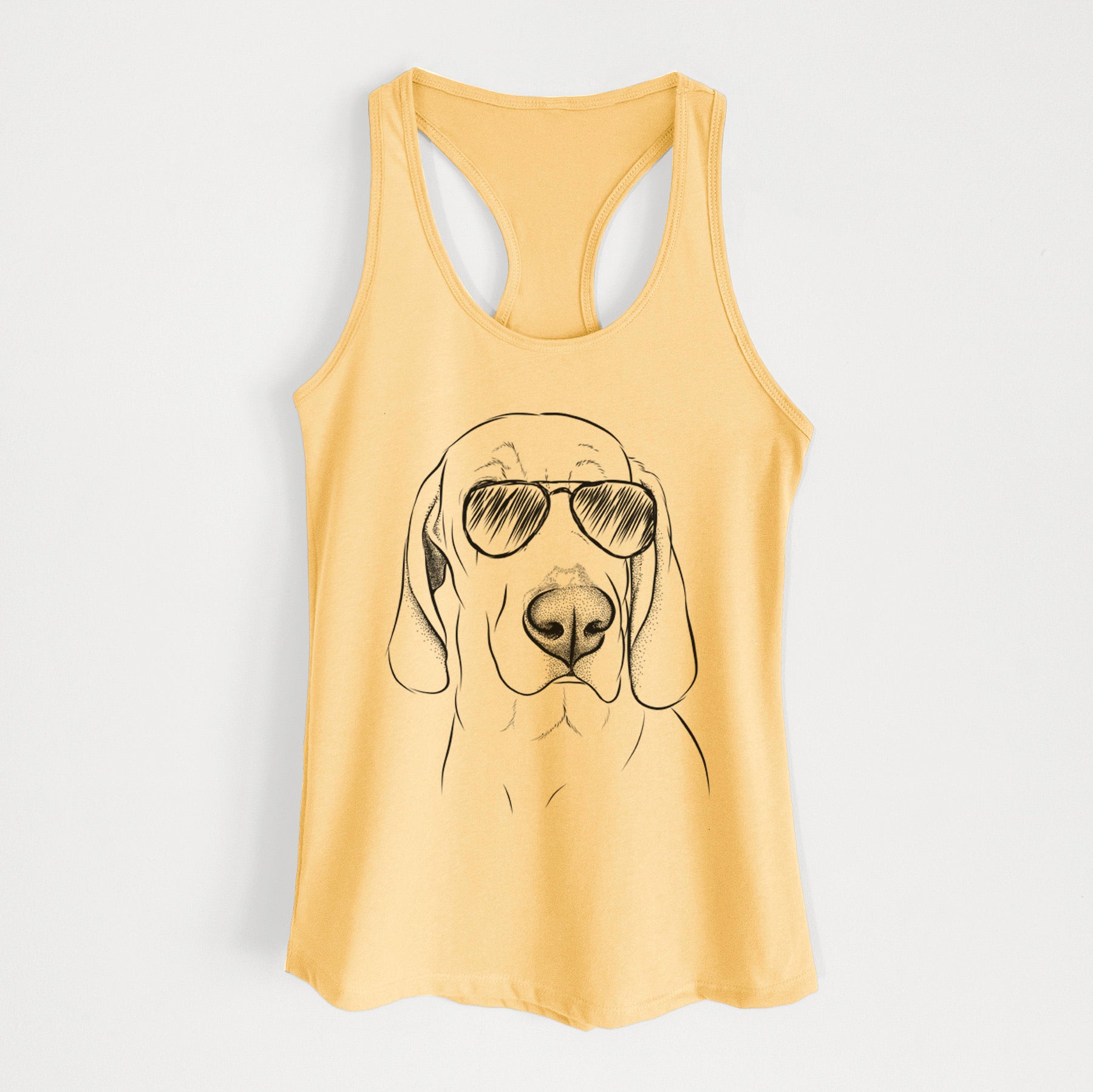 Beauregard the American Redbone Coonhound - Women's Racerback Tanktop