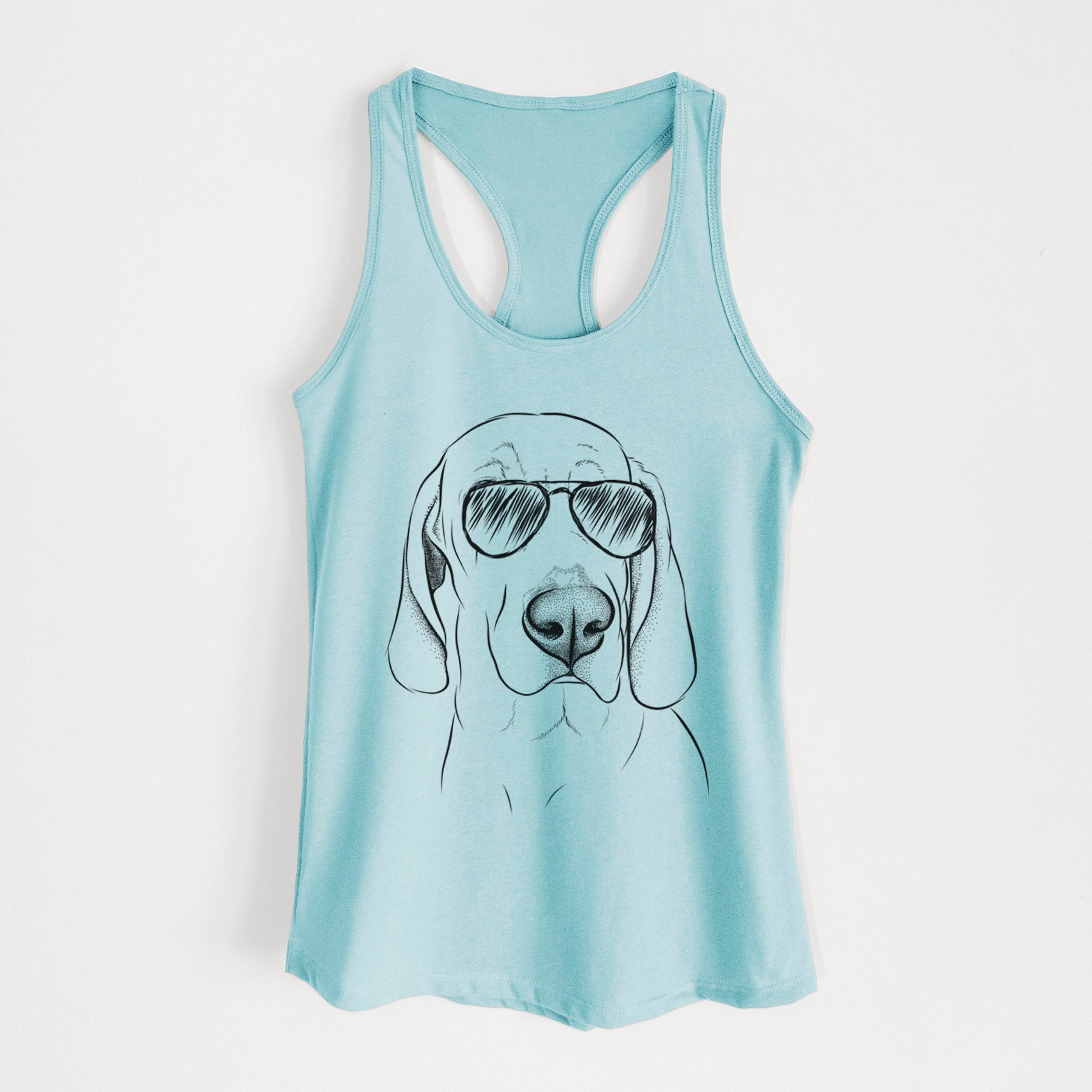 Beauregard the American Redbone Coonhound - Women's Racerback Tanktop