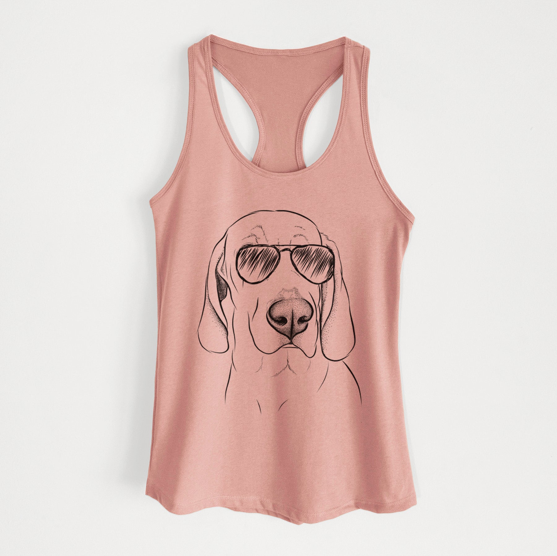 Beauregard the American Redbone Coonhound - Women's Racerback Tanktop