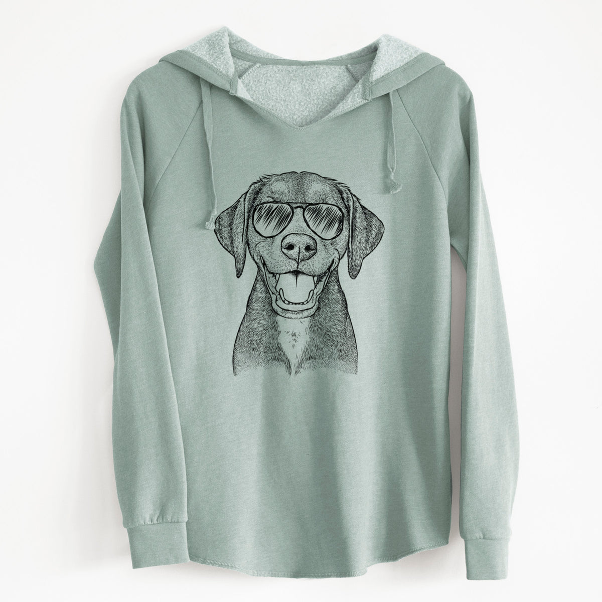 Aviator Beaver the Hound Mix - Cali Wave Hooded Sweatshirt