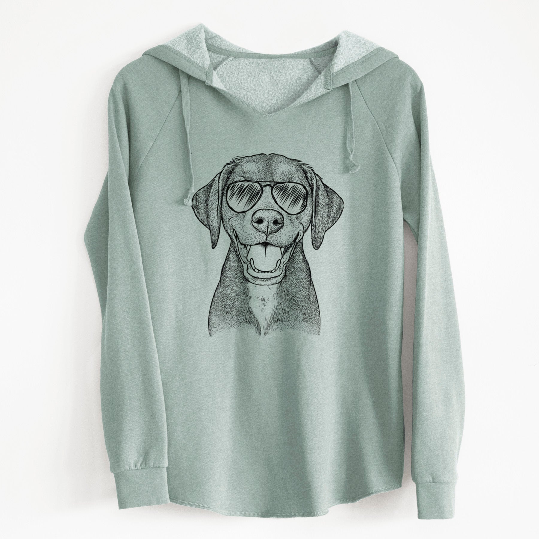 Aviator Beaver the Hound Mix - Cali Wave Hooded Sweatshirt