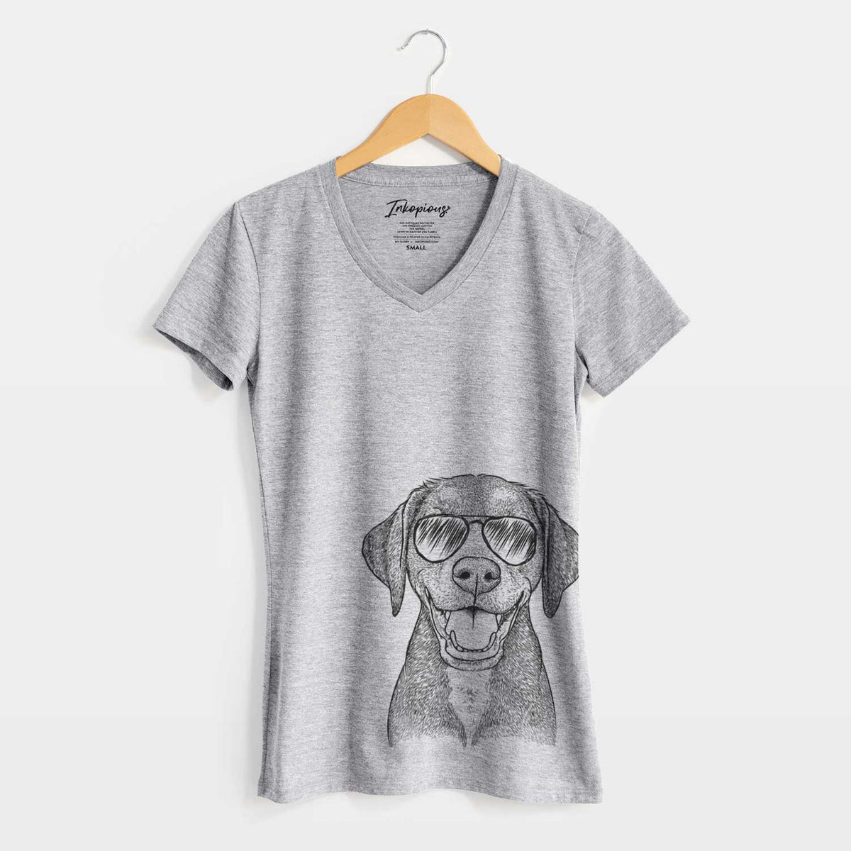 Aviator Beaver the Hound Mix - Women&#39;s V-neck Shirt
