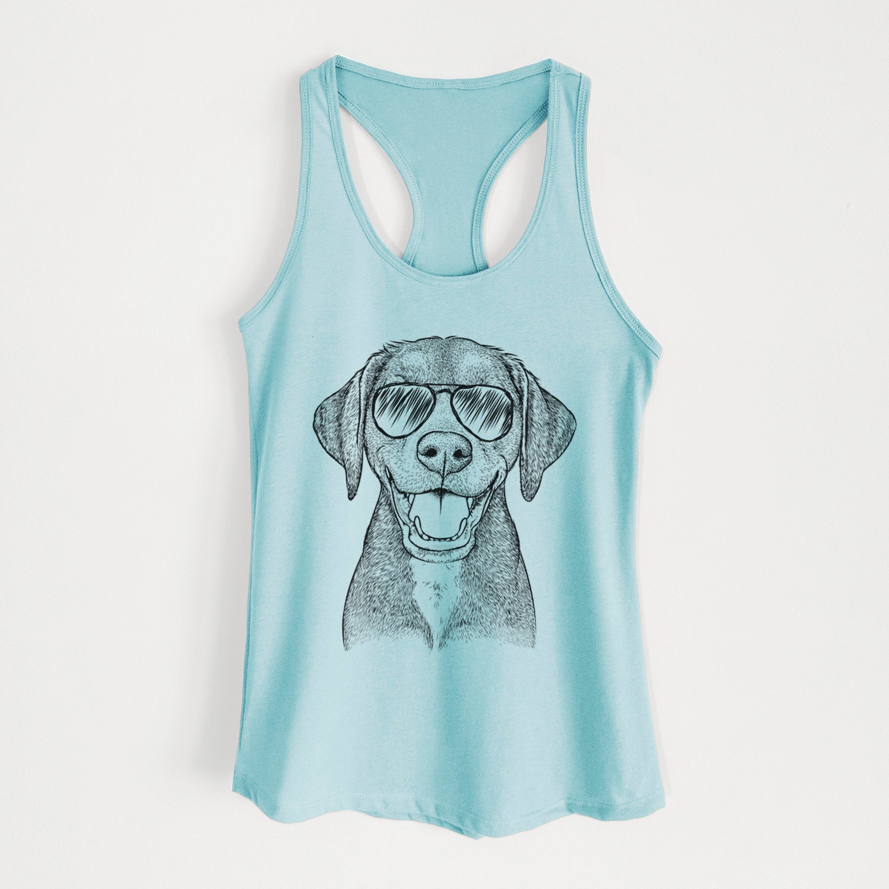 Beaver the Hound Mix - Women's Racerback Tanktop