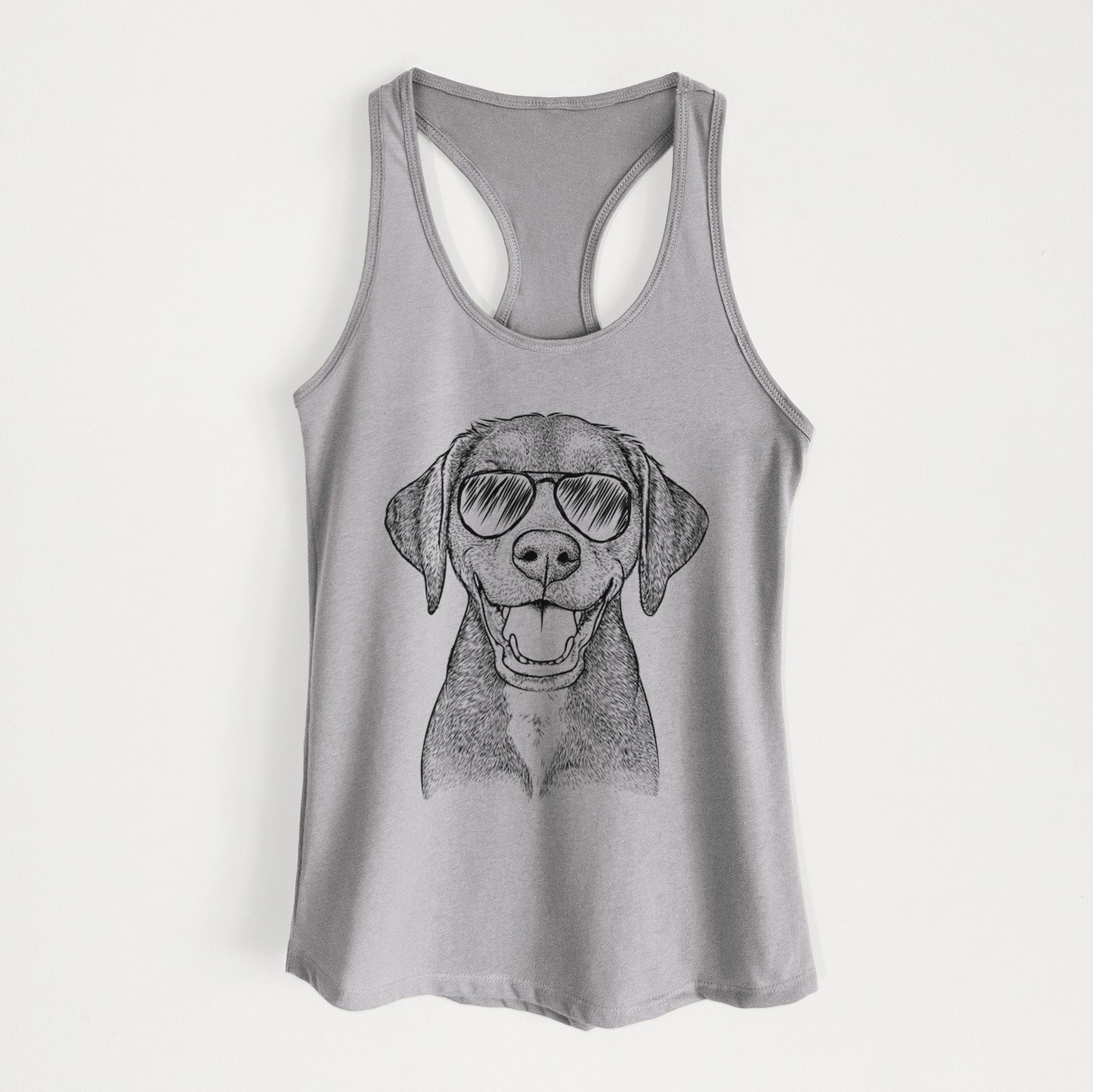 Beaver the Hound Mix - Women's Racerback Tanktop