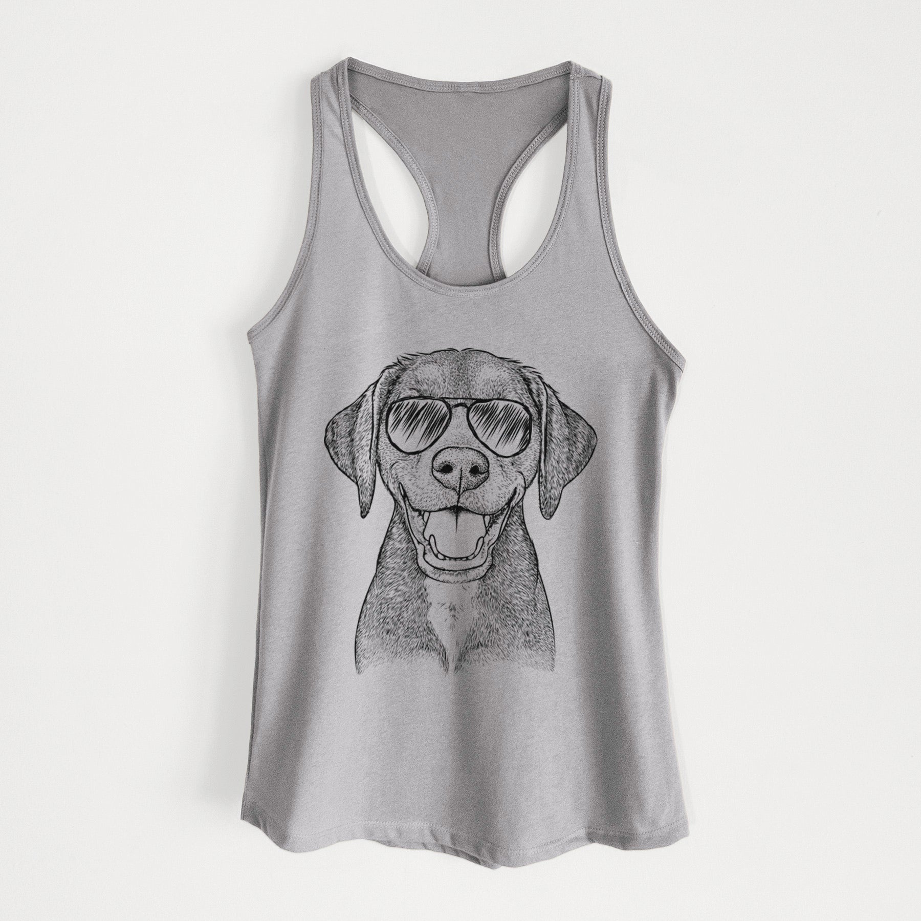 Beaver the Hound Mix - Women's Racerback Tanktop