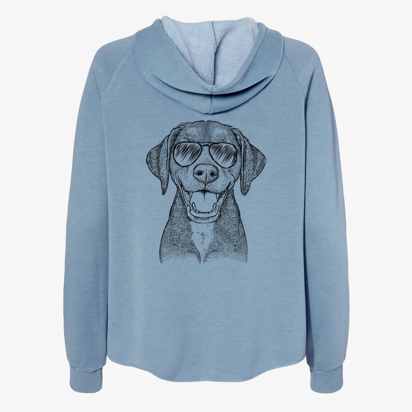 Beaver the Hound Mix - Women's Cali Wave Zip-Up Sweatshirt