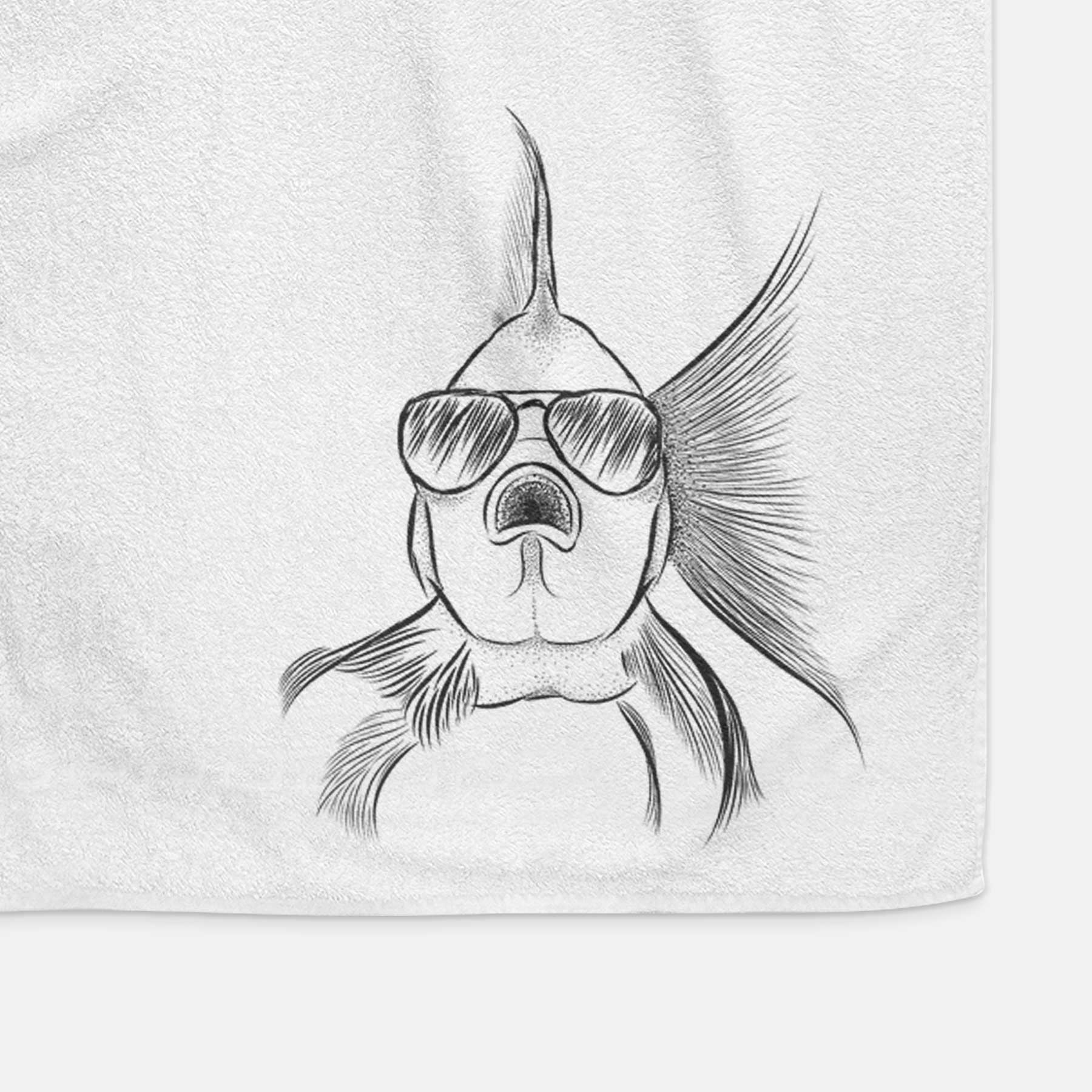 Beefcake the Goldfish Decorative Hand Towel