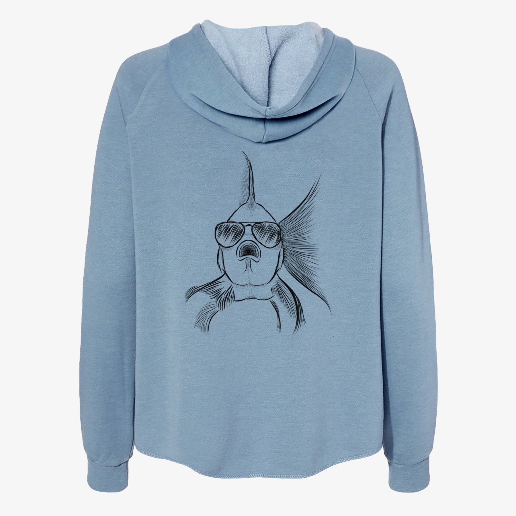 Beefcake the Goldfish - Women's Cali Wave Zip-Up Sweatshirt