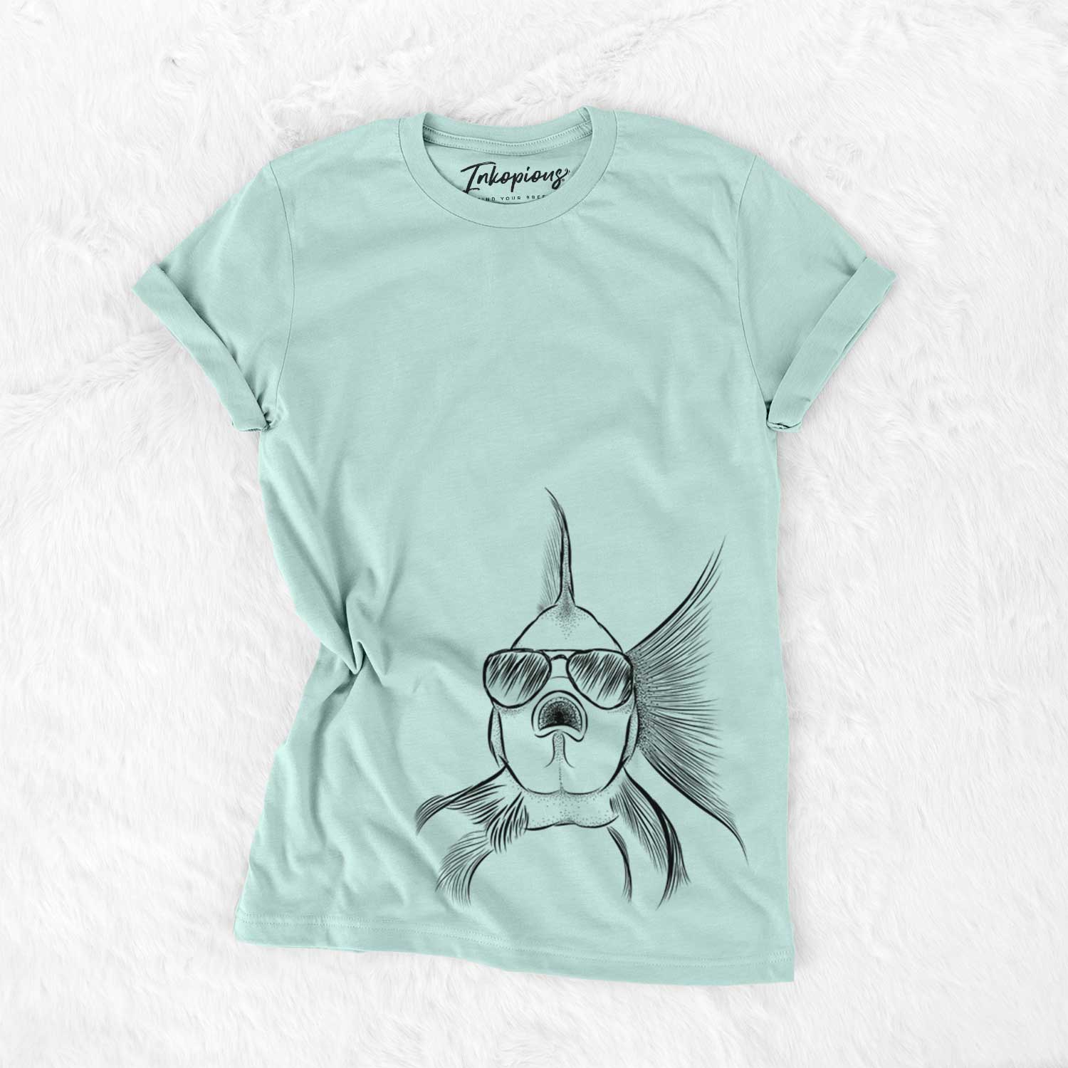 Aviator Beefcake the Goldfish - Unisex Crewneck