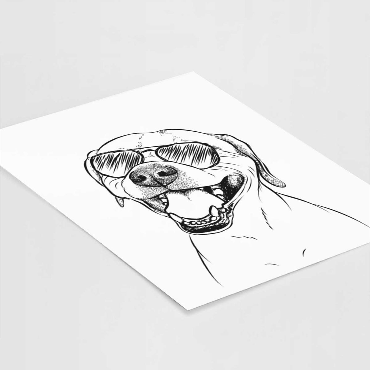 Beemer the Boxer Pitbull Terrier Mix Art Print