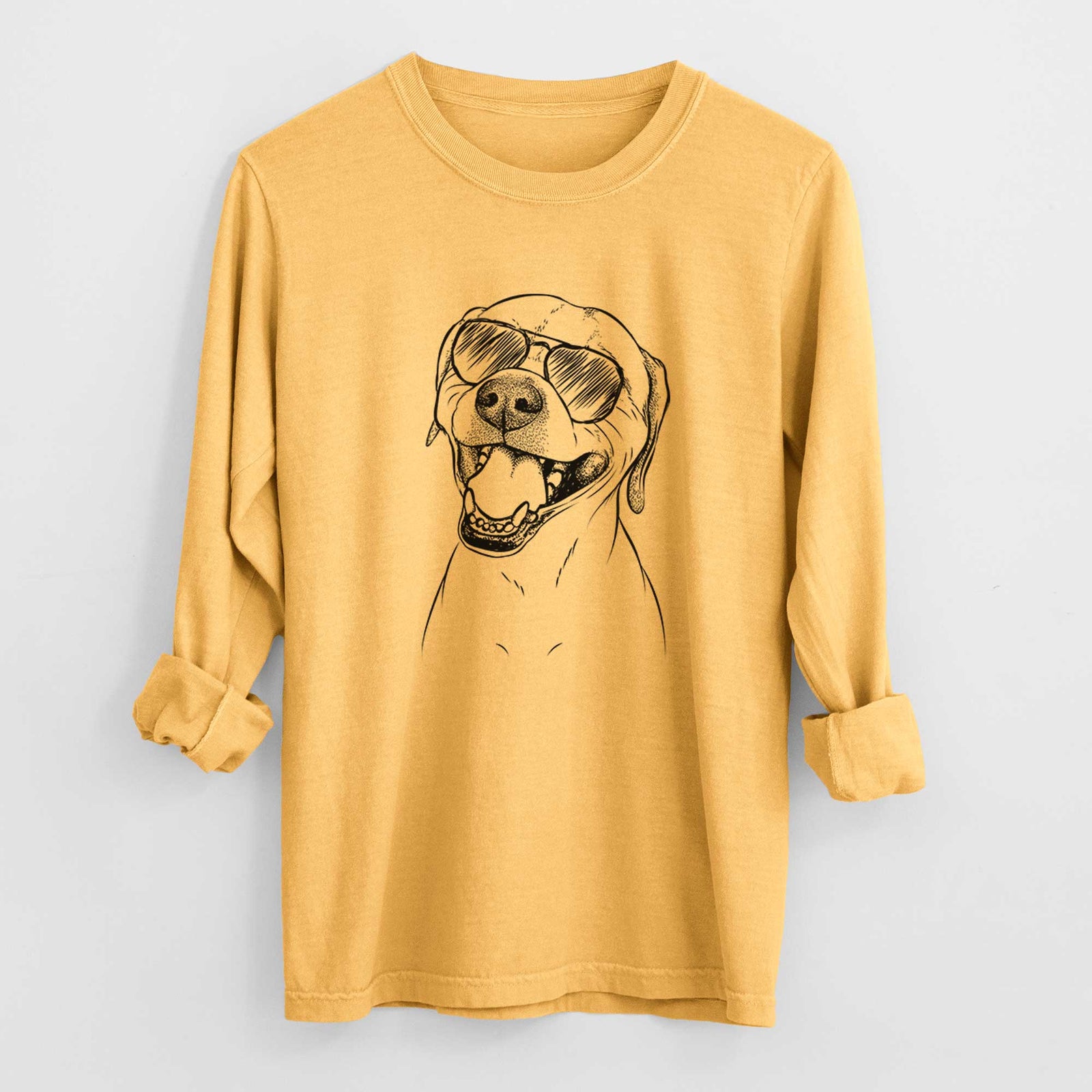 Aviators Beemer the Boxer Pitbull Terrier Mix - Heavyweight 100% Cotton Long Sleeve