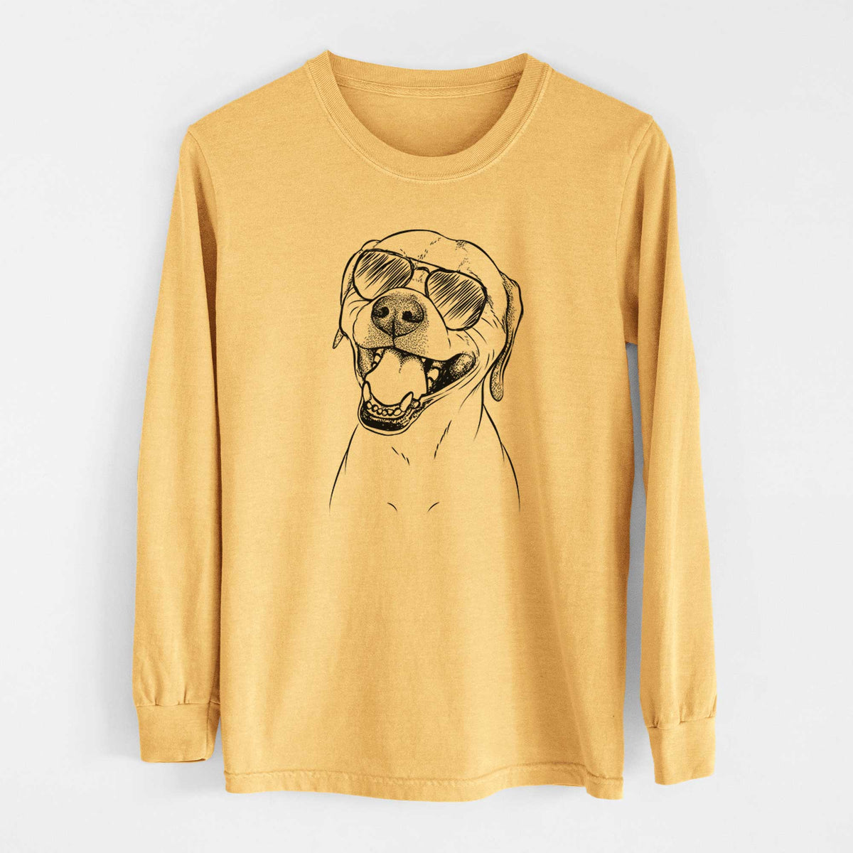 Aviators Beemer the Boxer Pitbull Terrier Mix - Heavyweight 100% Cotton Long Sleeve