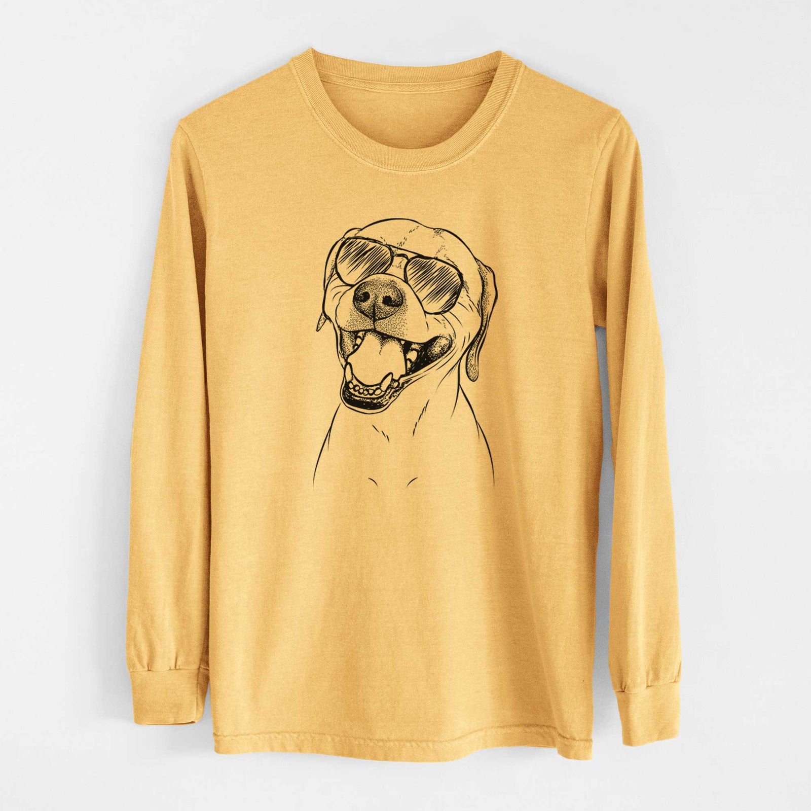 Aviators Beemer the Boxer Pitbull Terrier Mix - Heavyweight 100% Cotton Long Sleeve