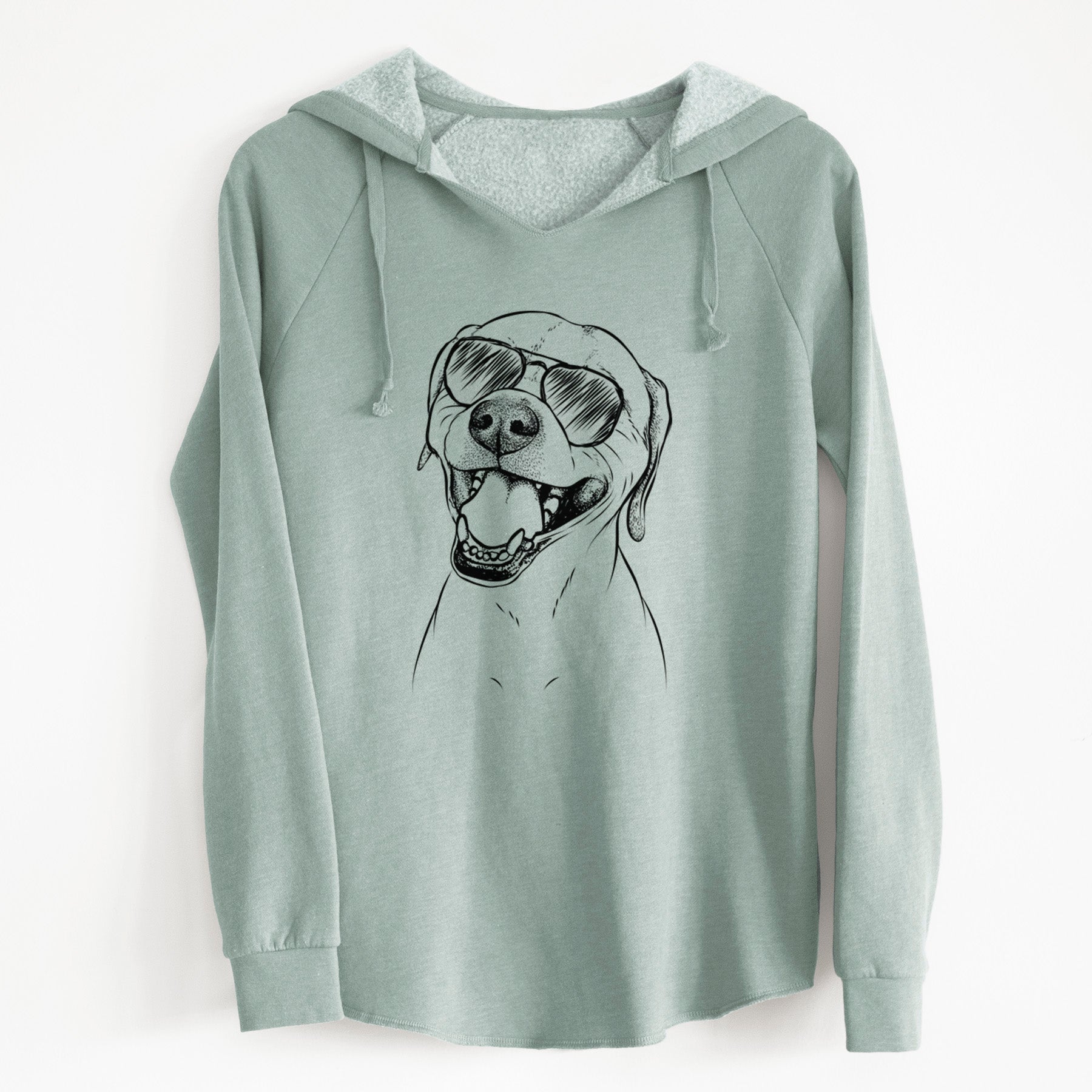 Aviator Beemer the Boxer Pitbull Terrier Mix - Cali Wave Hooded Sweatshirt