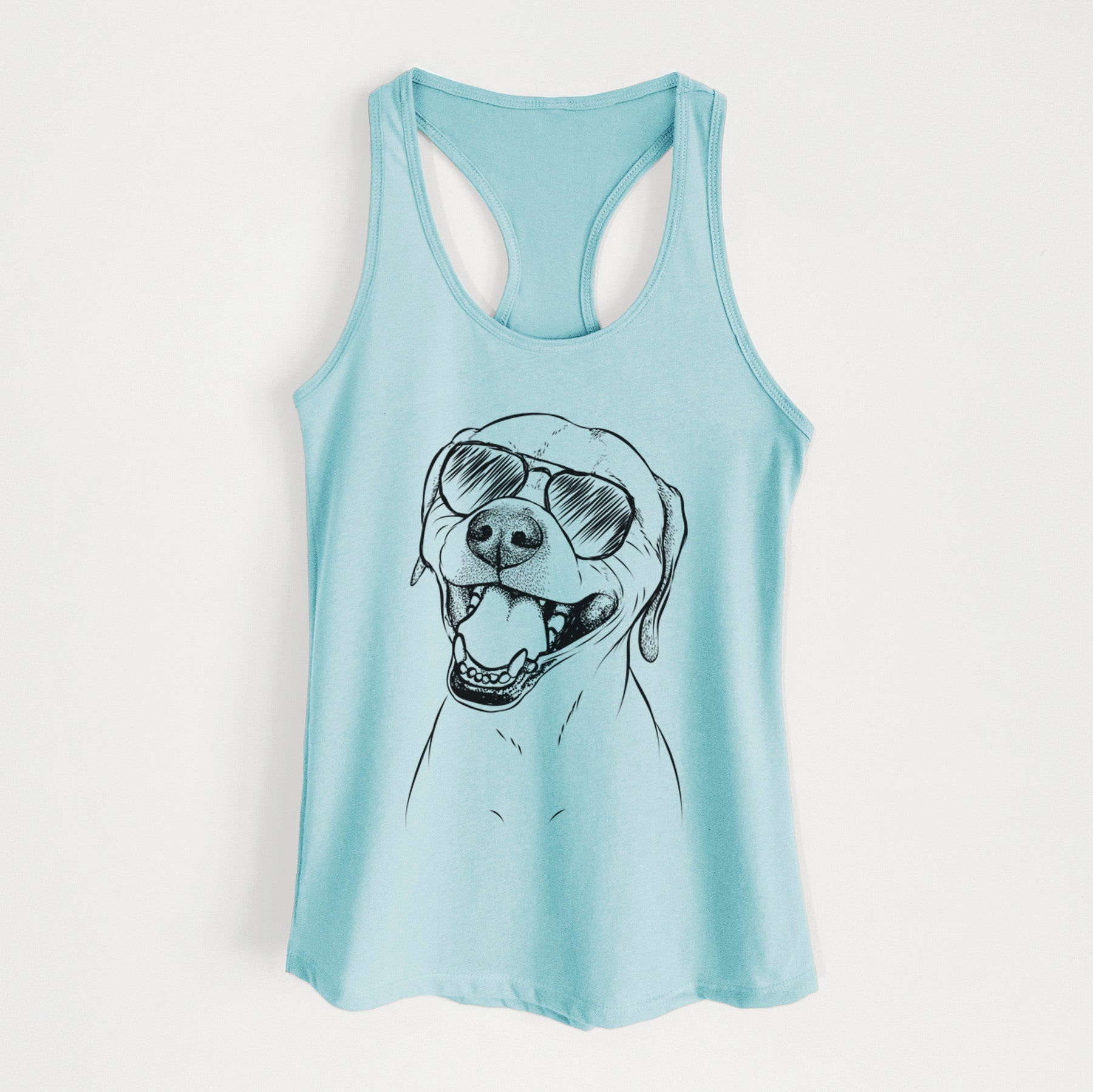 Beemer the Boxer Pitbull Terrier Mix - Women's Racerback Tanktop