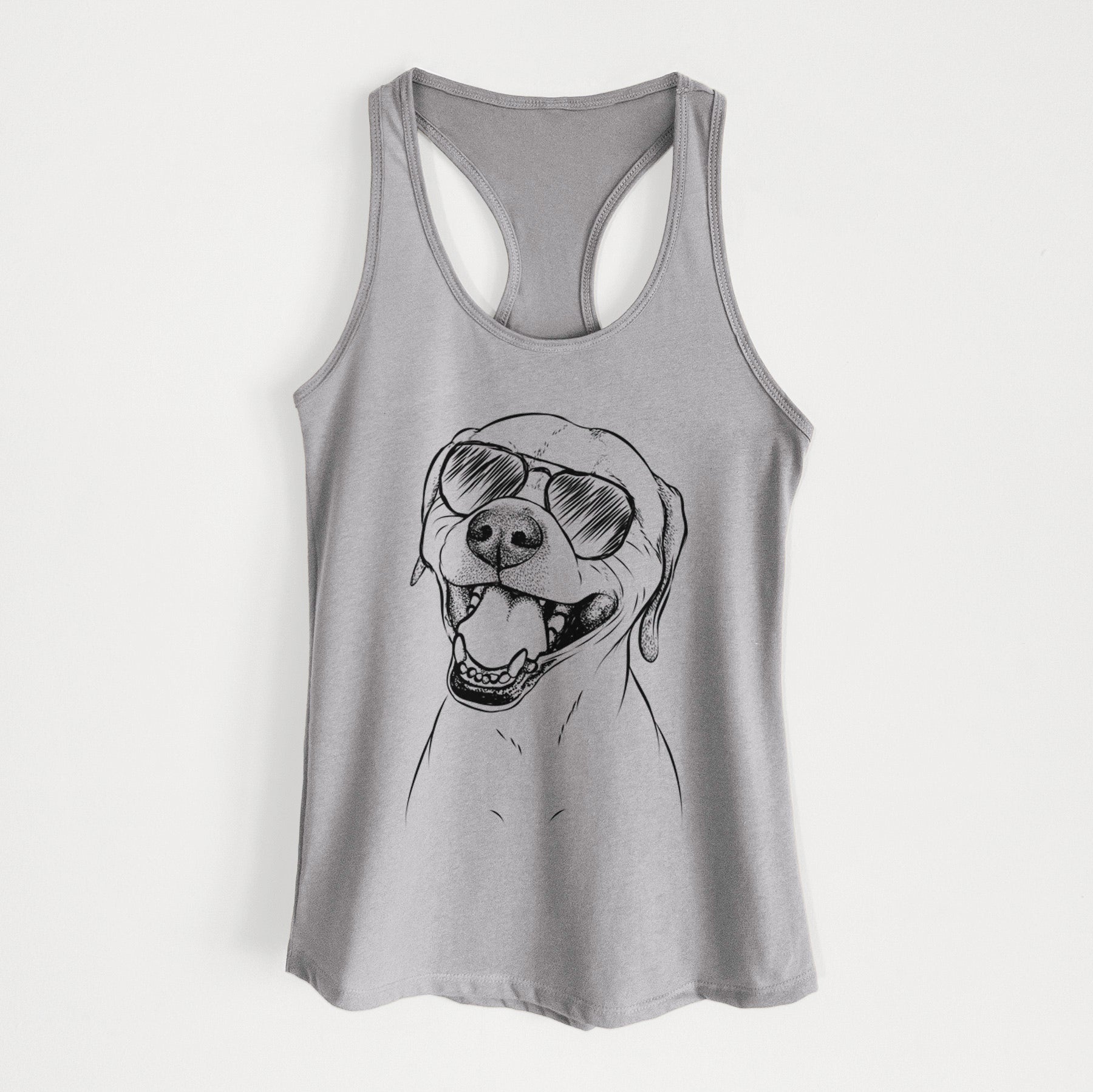 Beemer the Boxer Pitbull Terrier Mix - Women's Racerback Tanktop