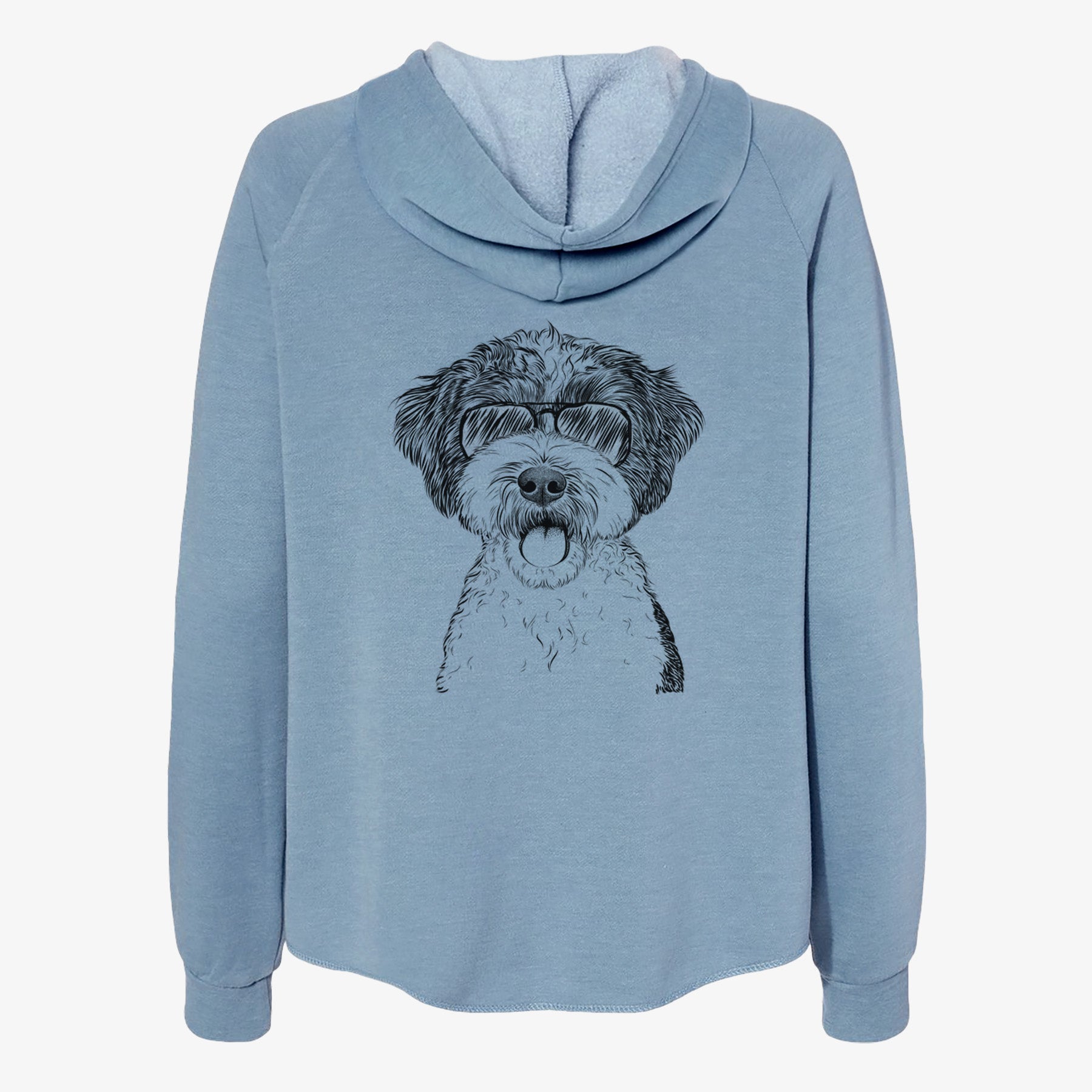 Bella the Cockapoo - Women's Cali Wave Zip-Up Sweatshirt