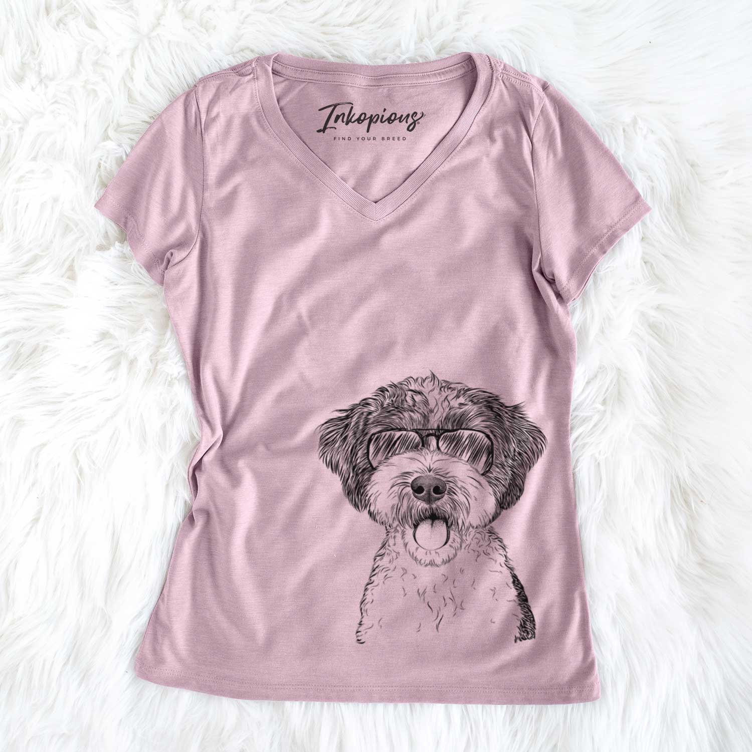 Bella the Cockapoo - Women's V-neck Shirt