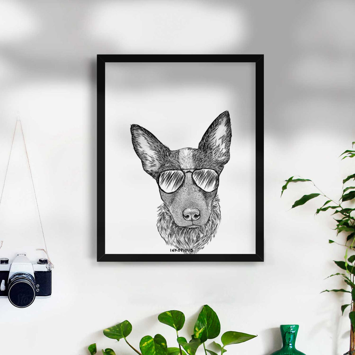Bella the Blue Heeler Puppy Art Print