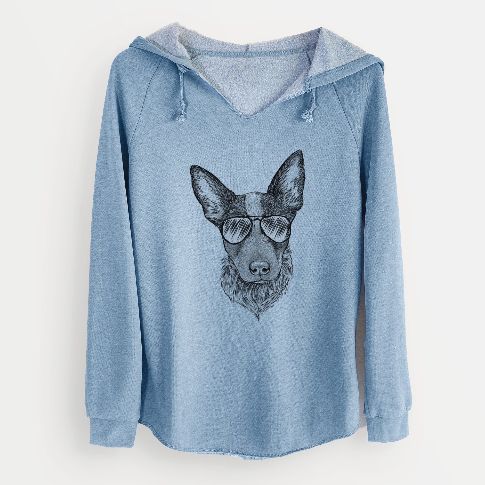 Aviator Bella the Blue Heeler Puppy - Cali Wave Hooded Sweatshirt