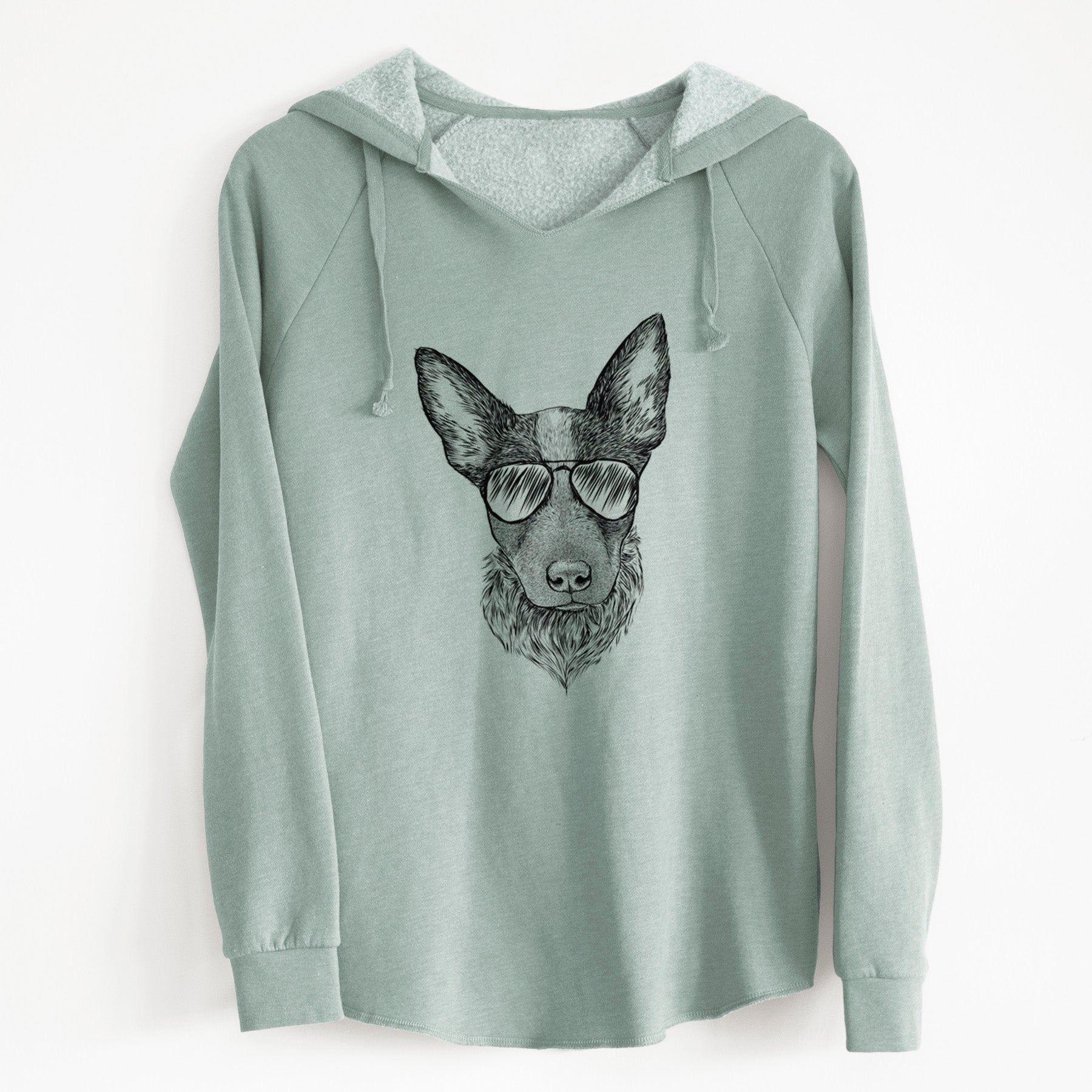 Aviator Bella the Blue Heeler Puppy - Cali Wave Hooded Sweatshirt