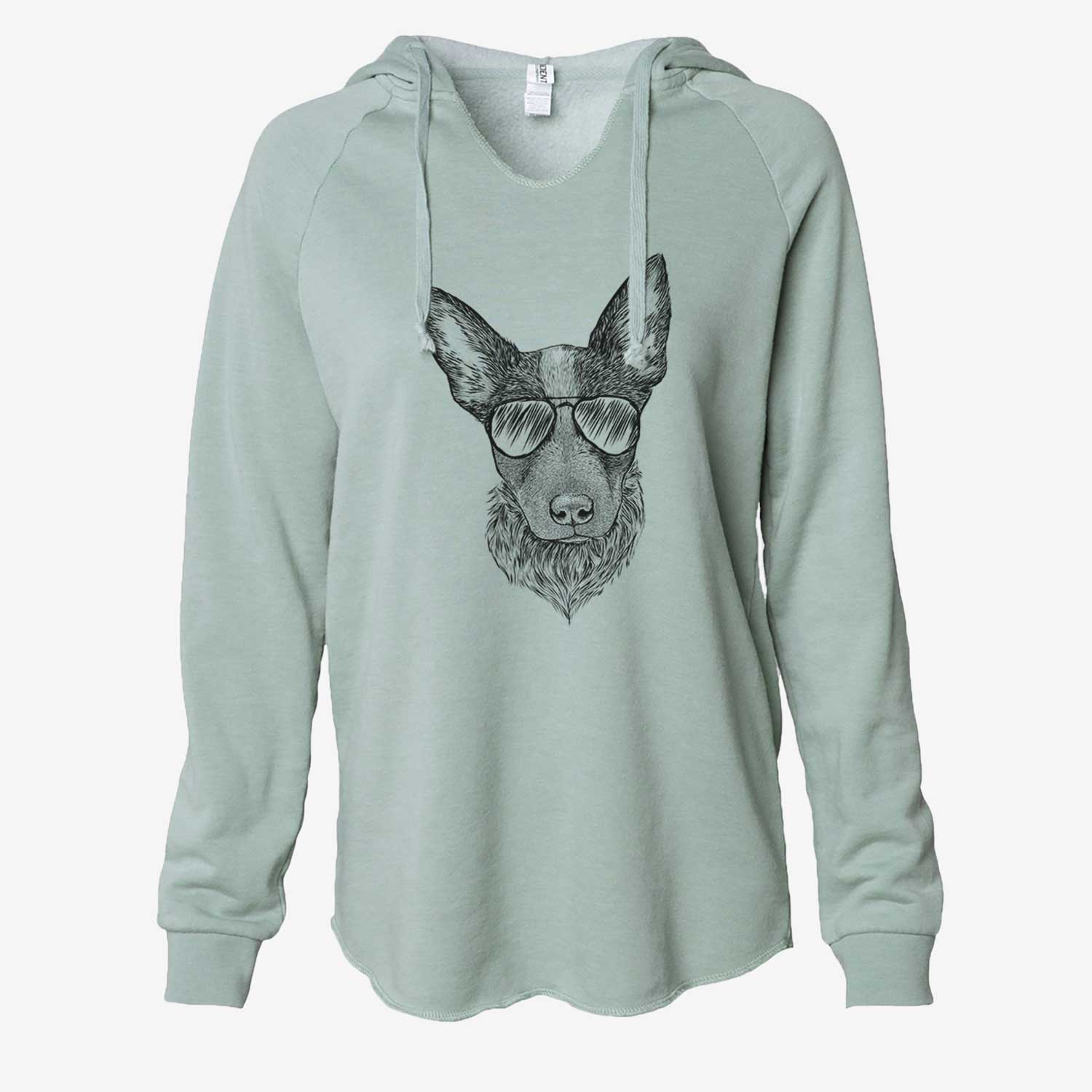 Bella the Blue Heeler Puppy - Cali Wave Hooded Sweatshirt