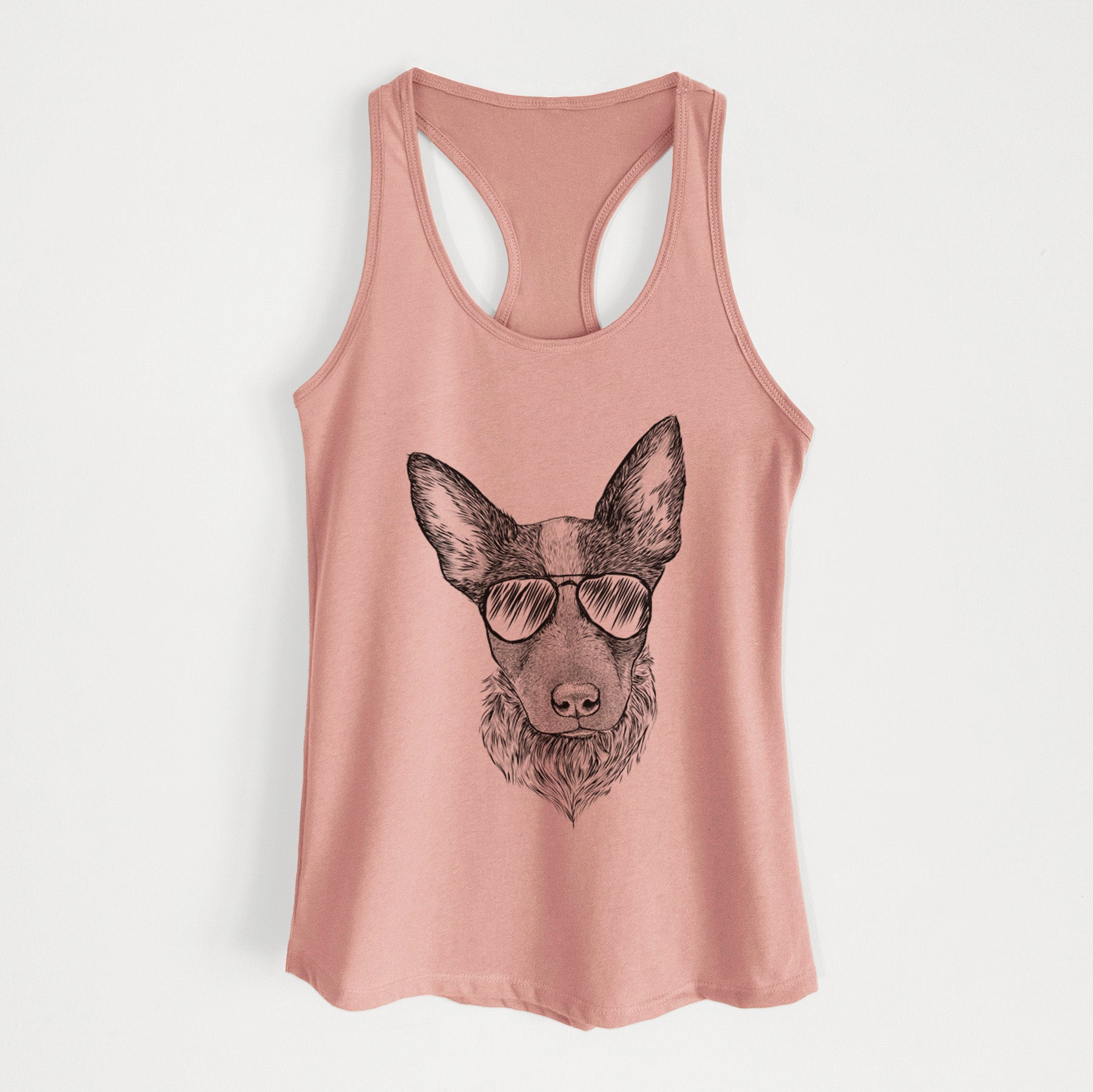 Bella the Blue Heeler Puppy - Women's Racerback Tanktop