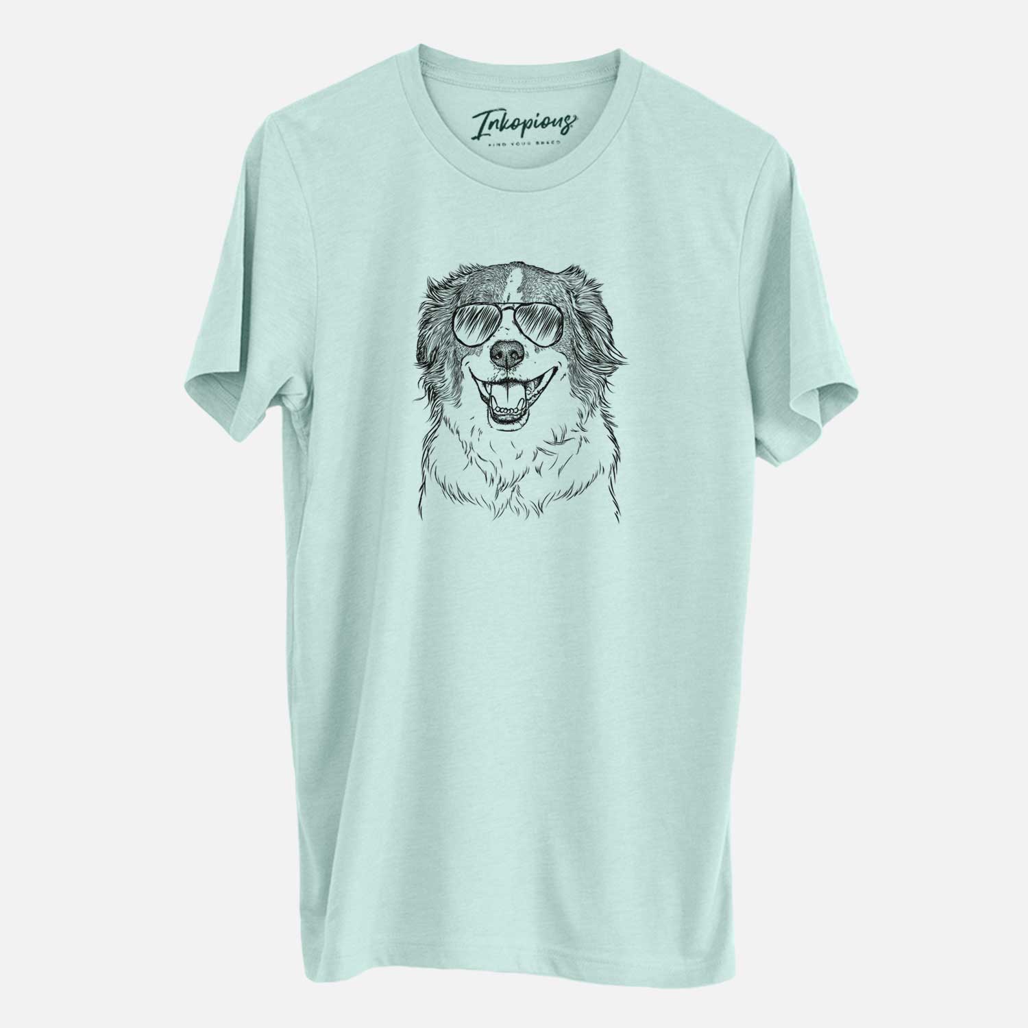 Aviator Belle the Australian Shepherd Mix - Unisex Crewneck