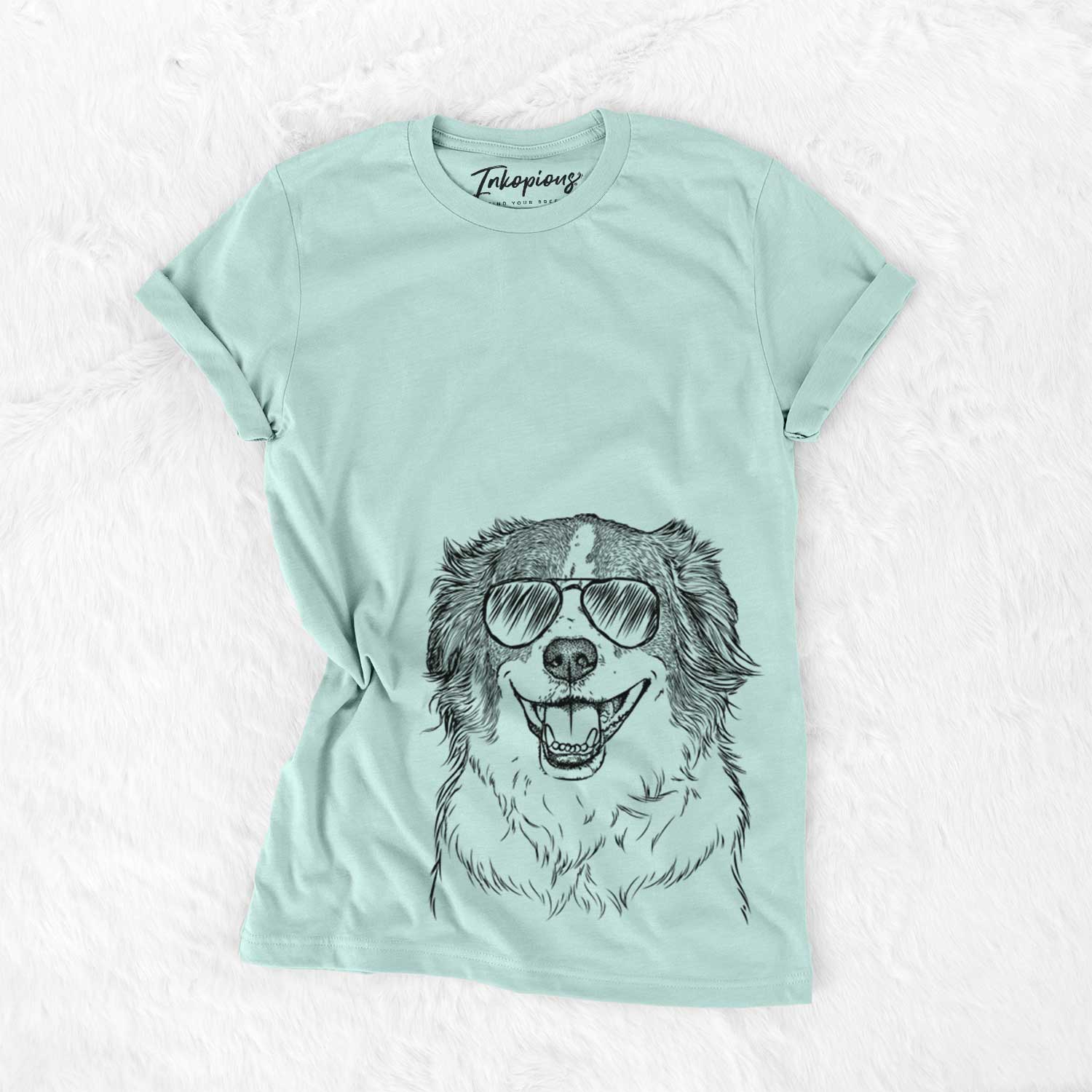 Aviator Belle the Australian Shepherd Mix - Unisex Crewneck