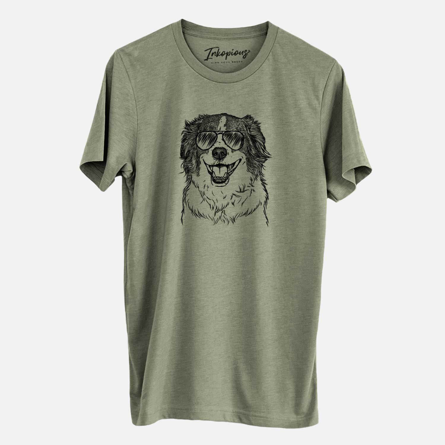 Aviator Belle the Australian Shepherd Mix - Unisex Crewneck