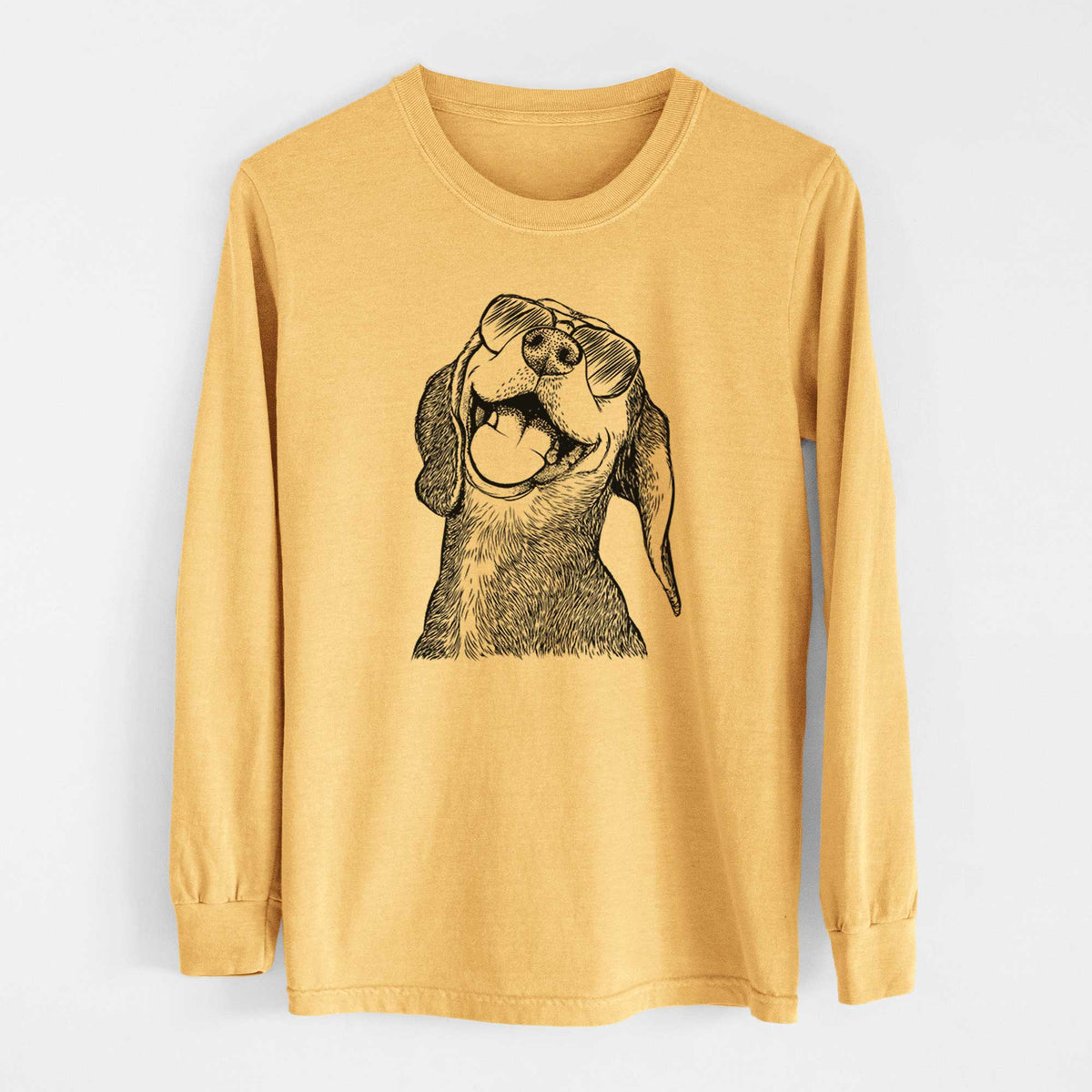 Aviators Belle the Hound Mix - Heavyweight 100% Cotton Long Sleeve