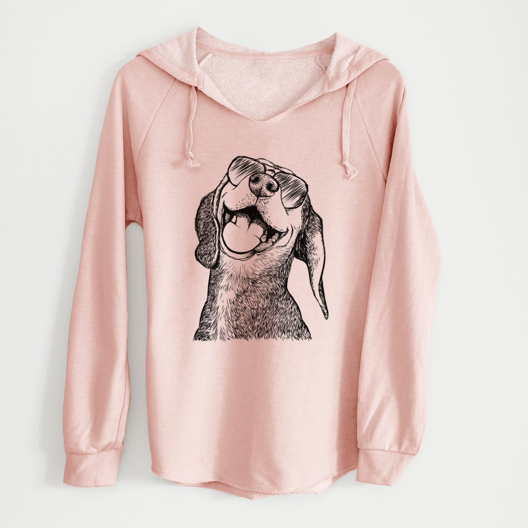 Aviator Belle the Hound Mix - Cali Wave Hooded Sweatshirt