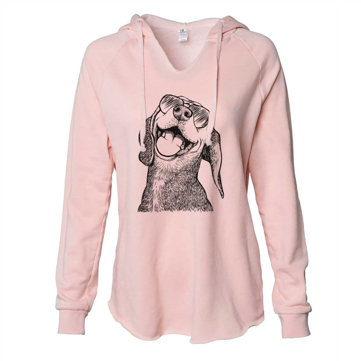 Belle the Hound Mix - Cali Wave Hooded Sweatshirt