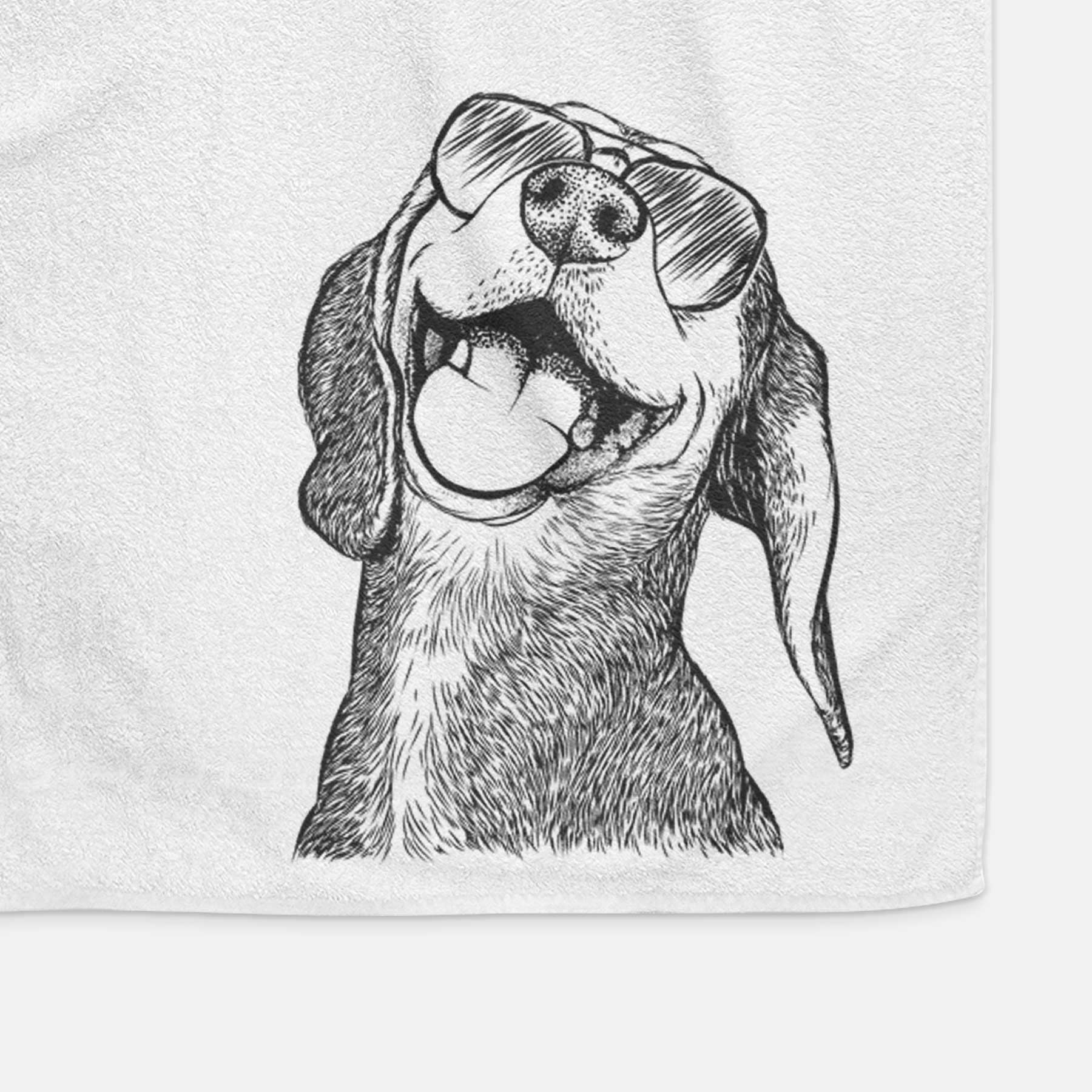 Belle the Hound Mix Decorative Hand Towel