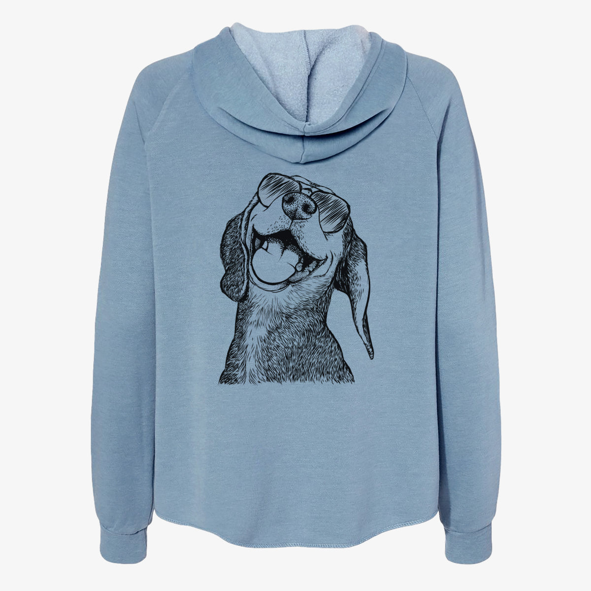 Belle the Hound Mix - Women's Cali Wave Zip-Up Sweatshirt