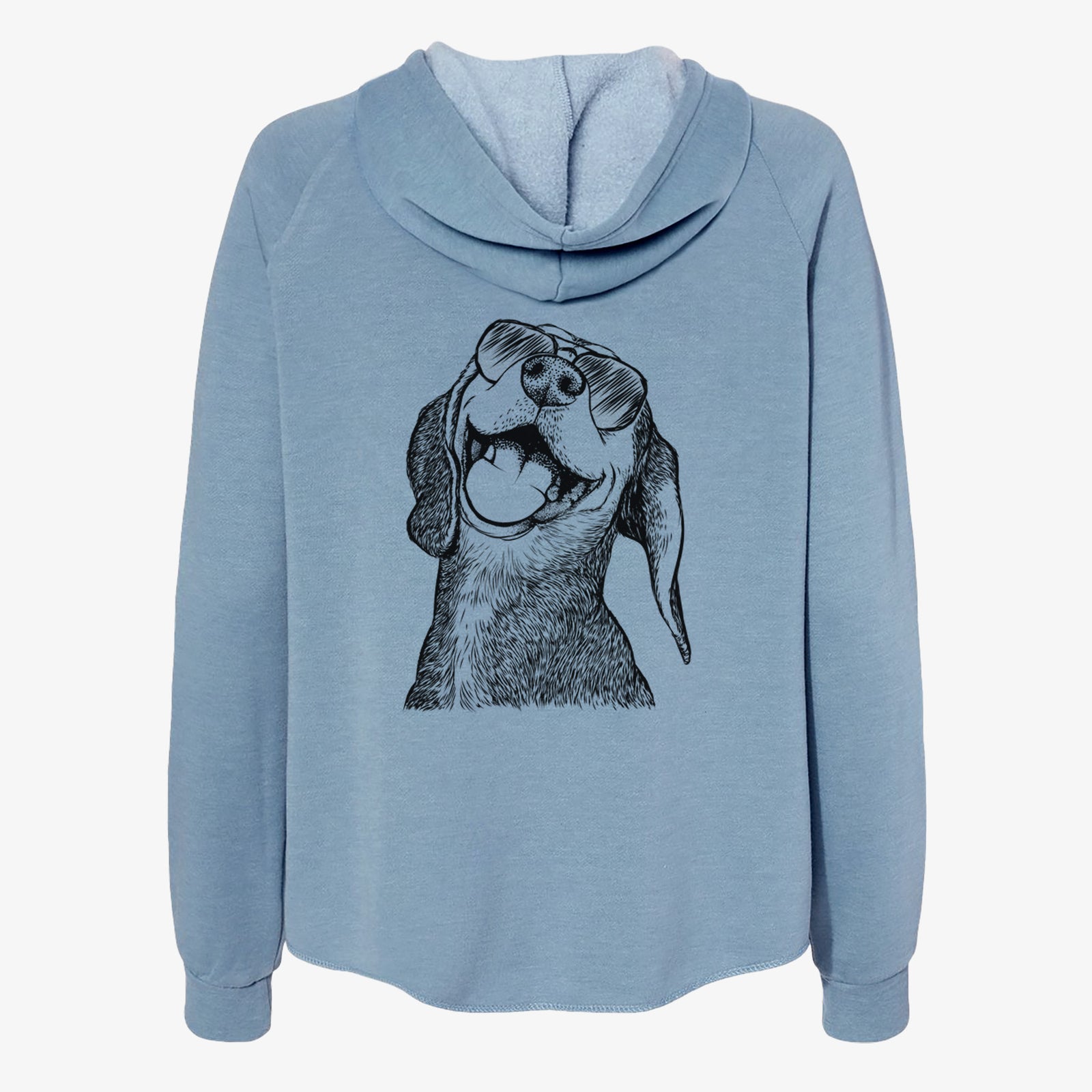 Belle the Hound Mix - Women's Cali Wave Zip-Up Sweatshirt