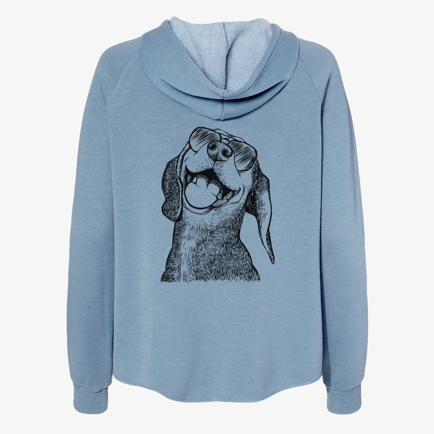 Belle the Hound Mix - Women's Cali Wave Zip-Up Sweatshirt