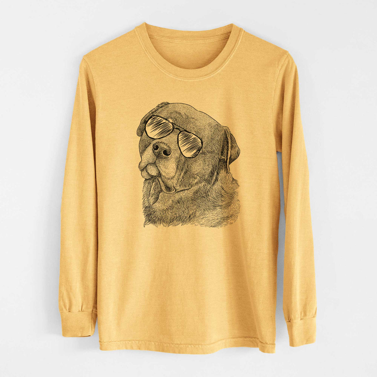 Aviators Bender the Rottweiler - Heavyweight 100% Cotton Long Sleeve