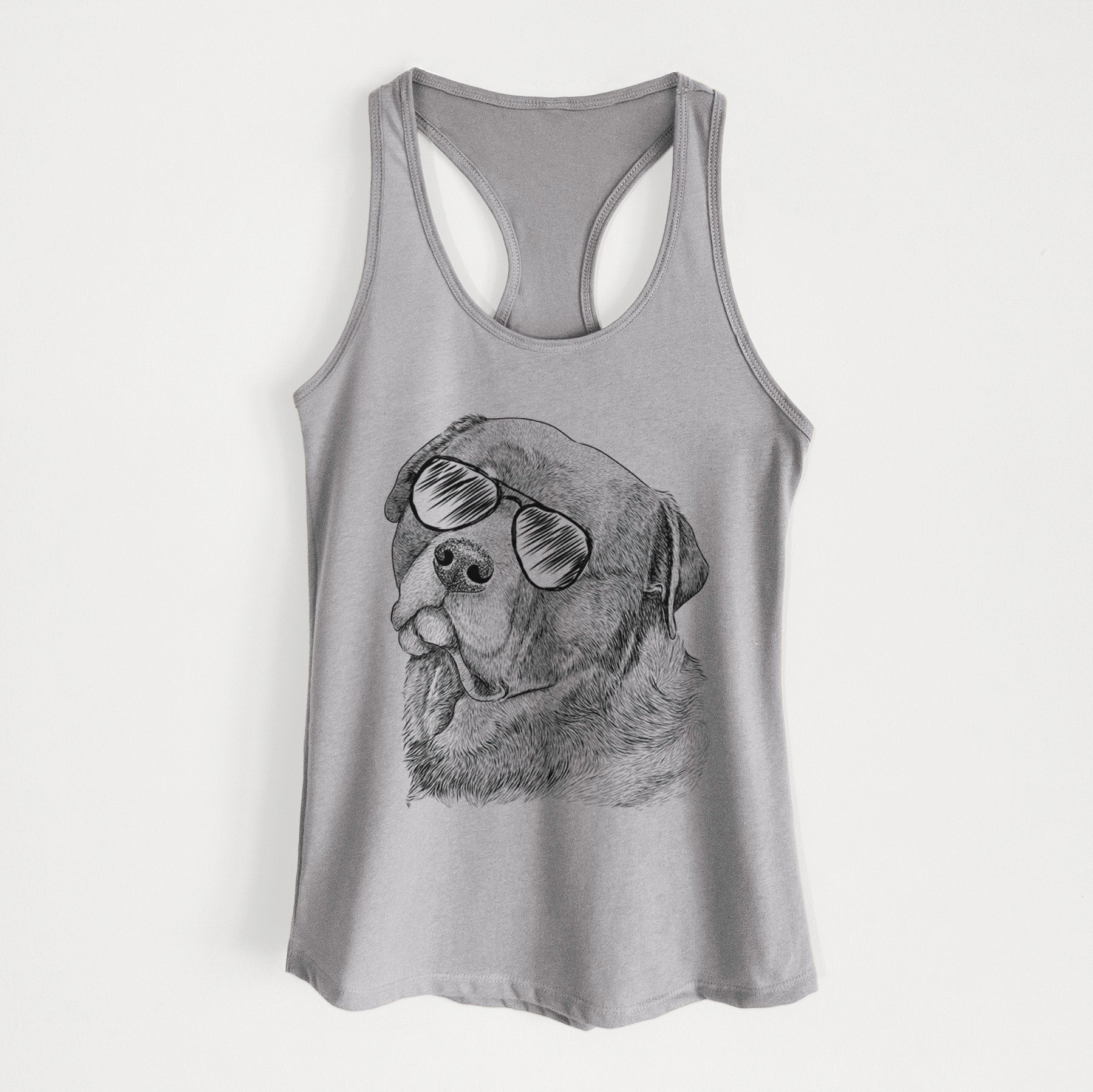 Bender the Rottweiler - Women's Racerback Tanktop