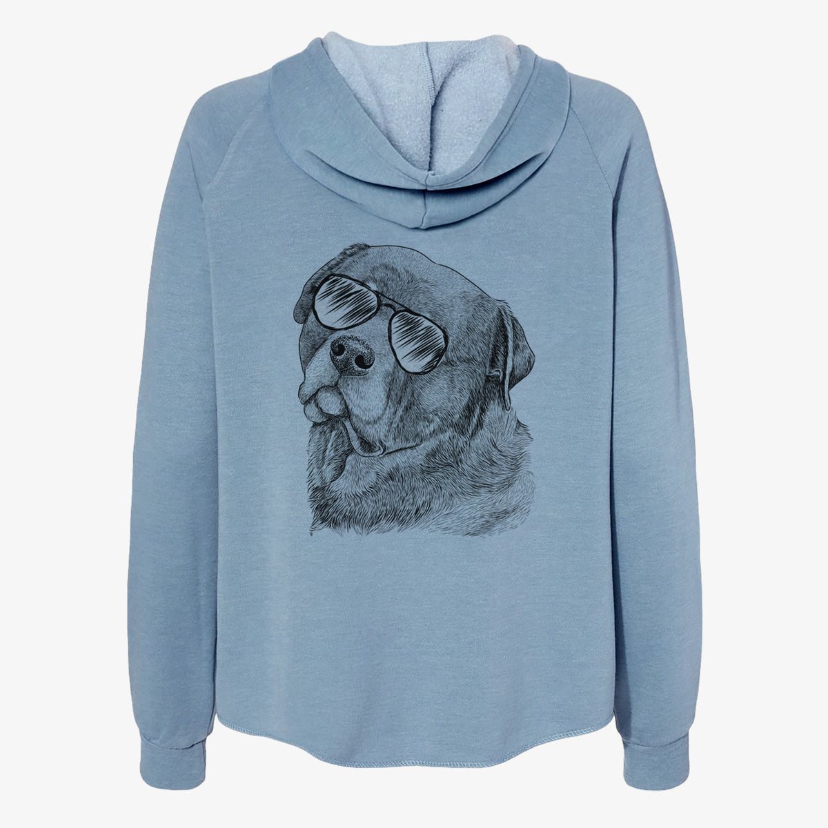 Bender the Rottweiler - Women's Cali Wave Zip-Up Sweatshirt