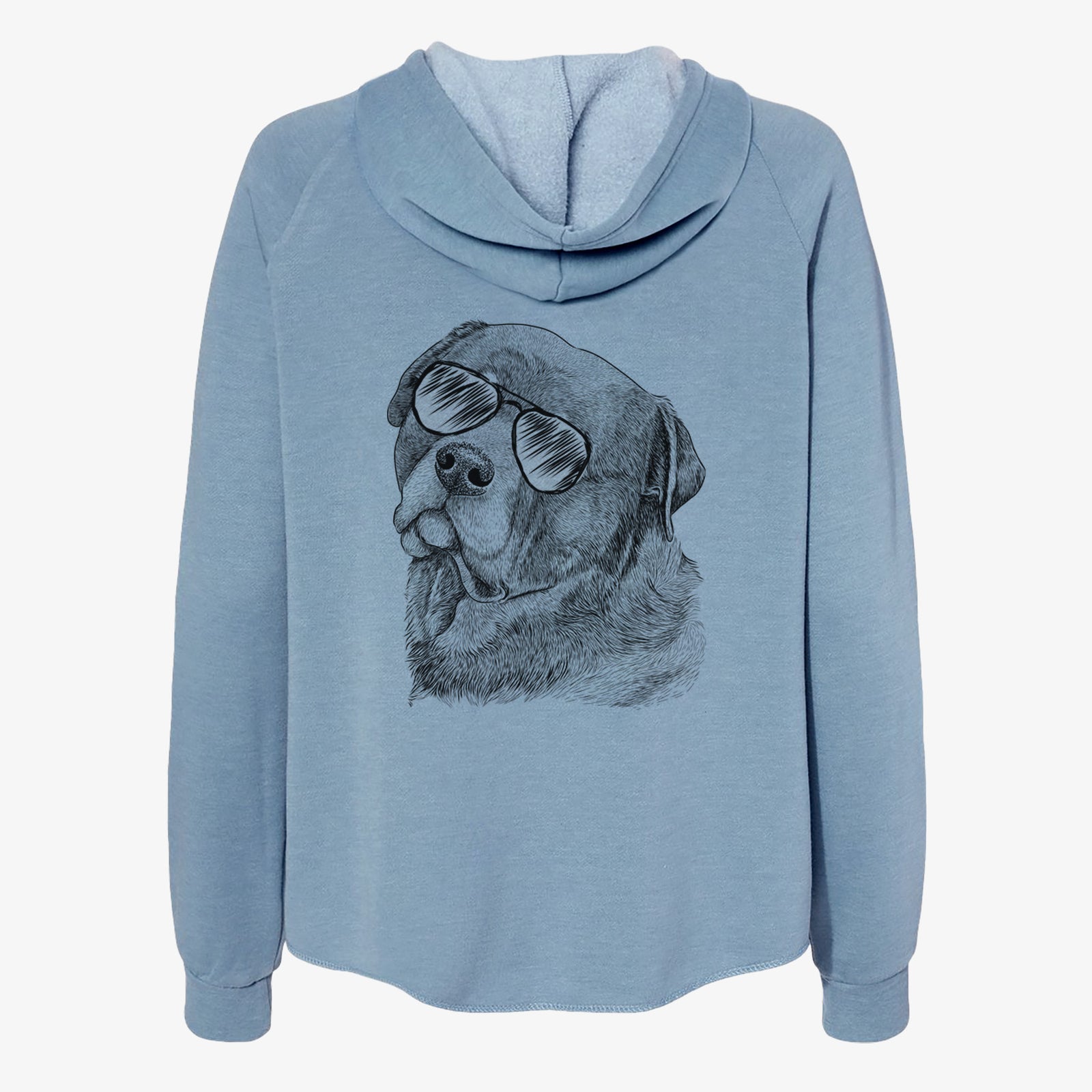 Bender the Rottweiler - Women's Cali Wave Zip-Up Sweatshirt