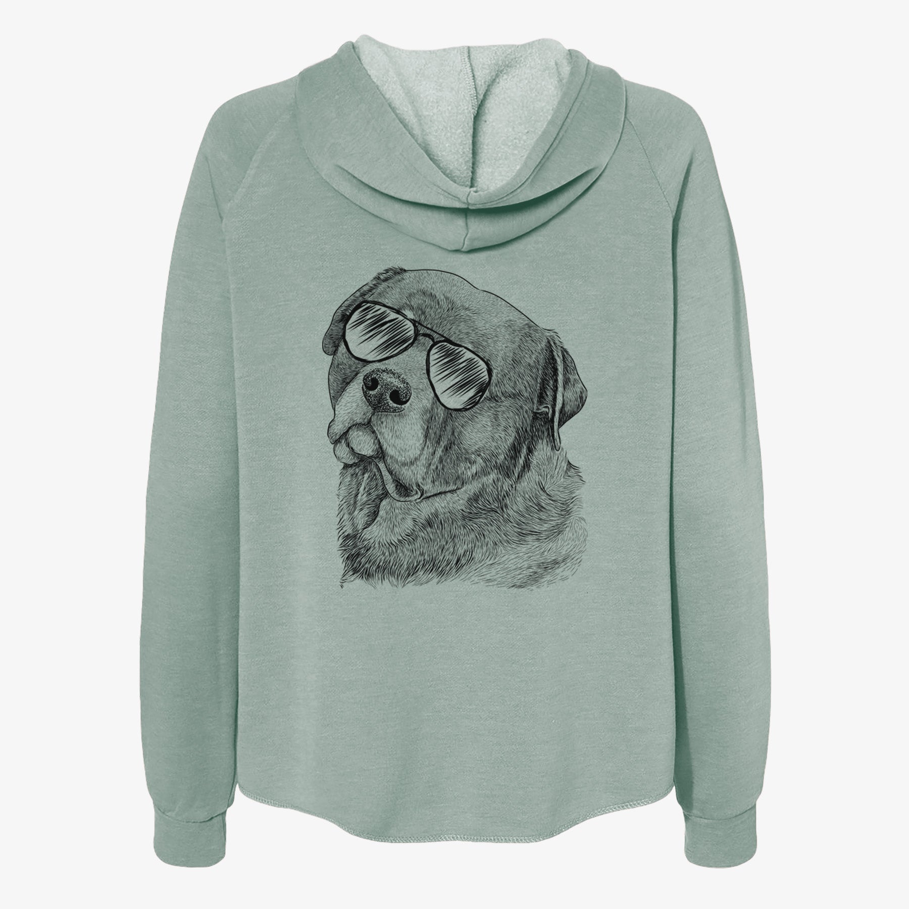 Bender the Rottweiler - Women's Cali Wave Zip-Up Sweatshirt