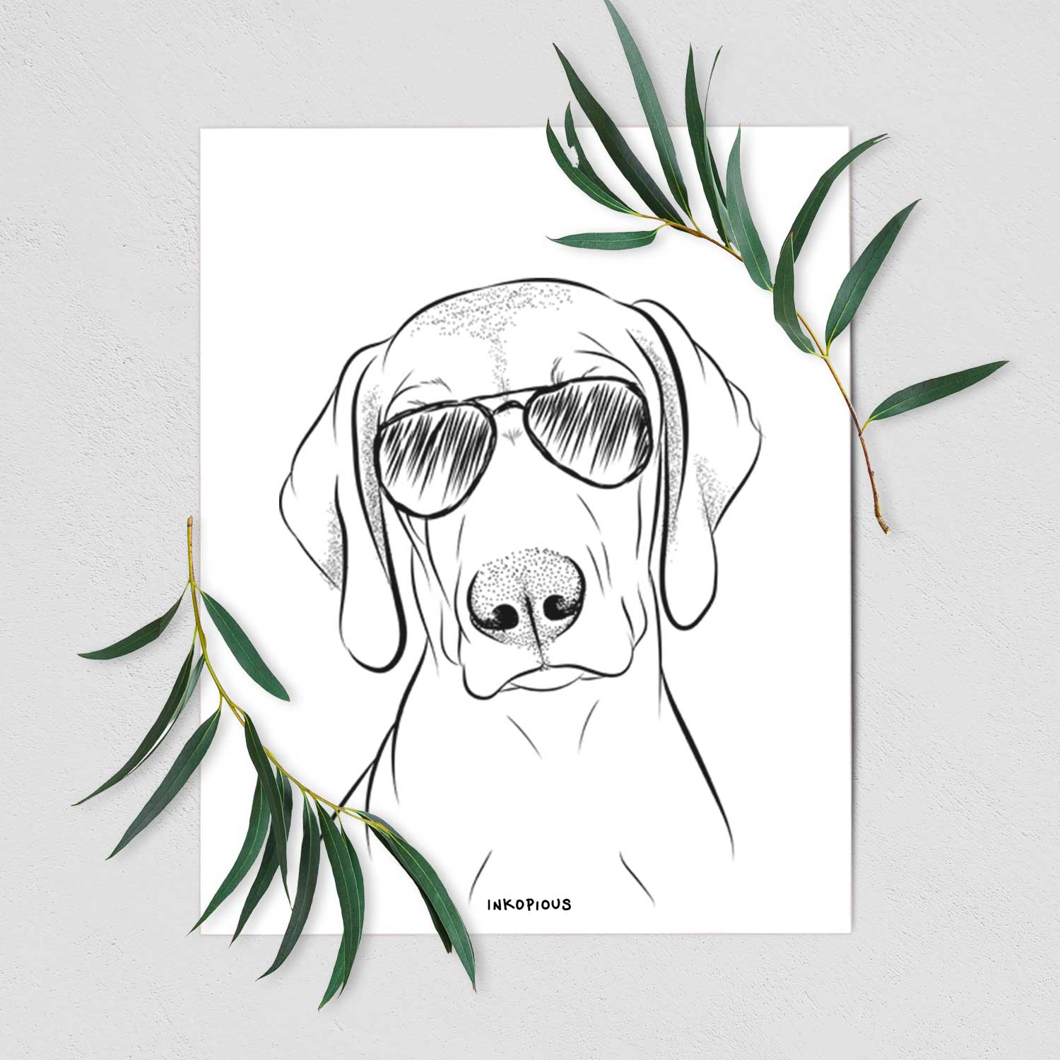 Benelli the Vizsla Art Print