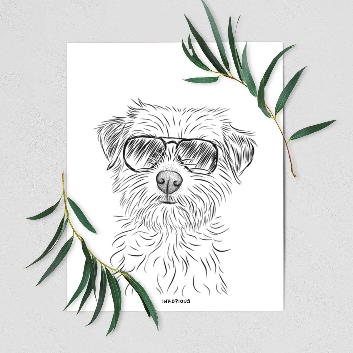 Benjamin the Border Terrier Art Print