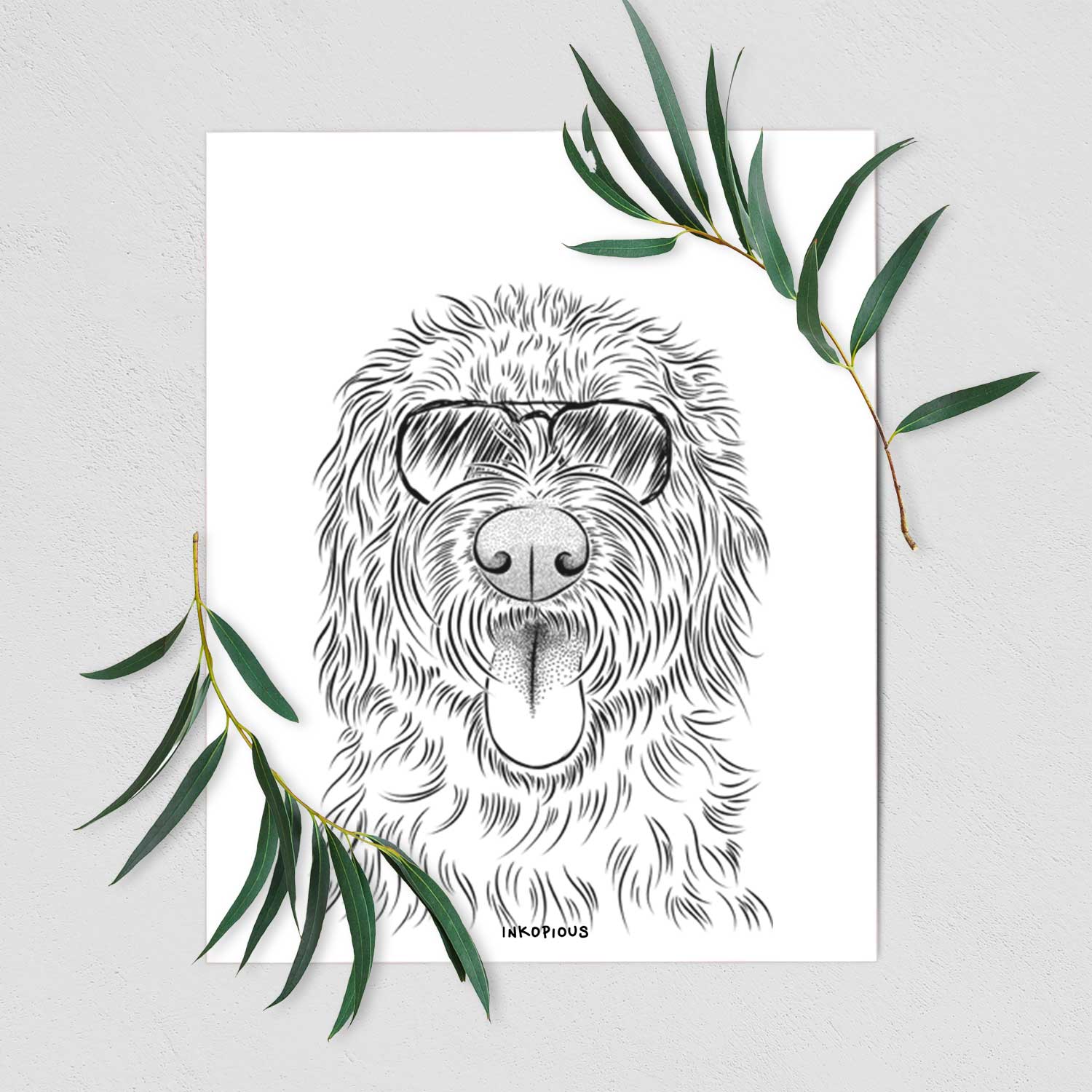 Bennett the Doodle Art Print