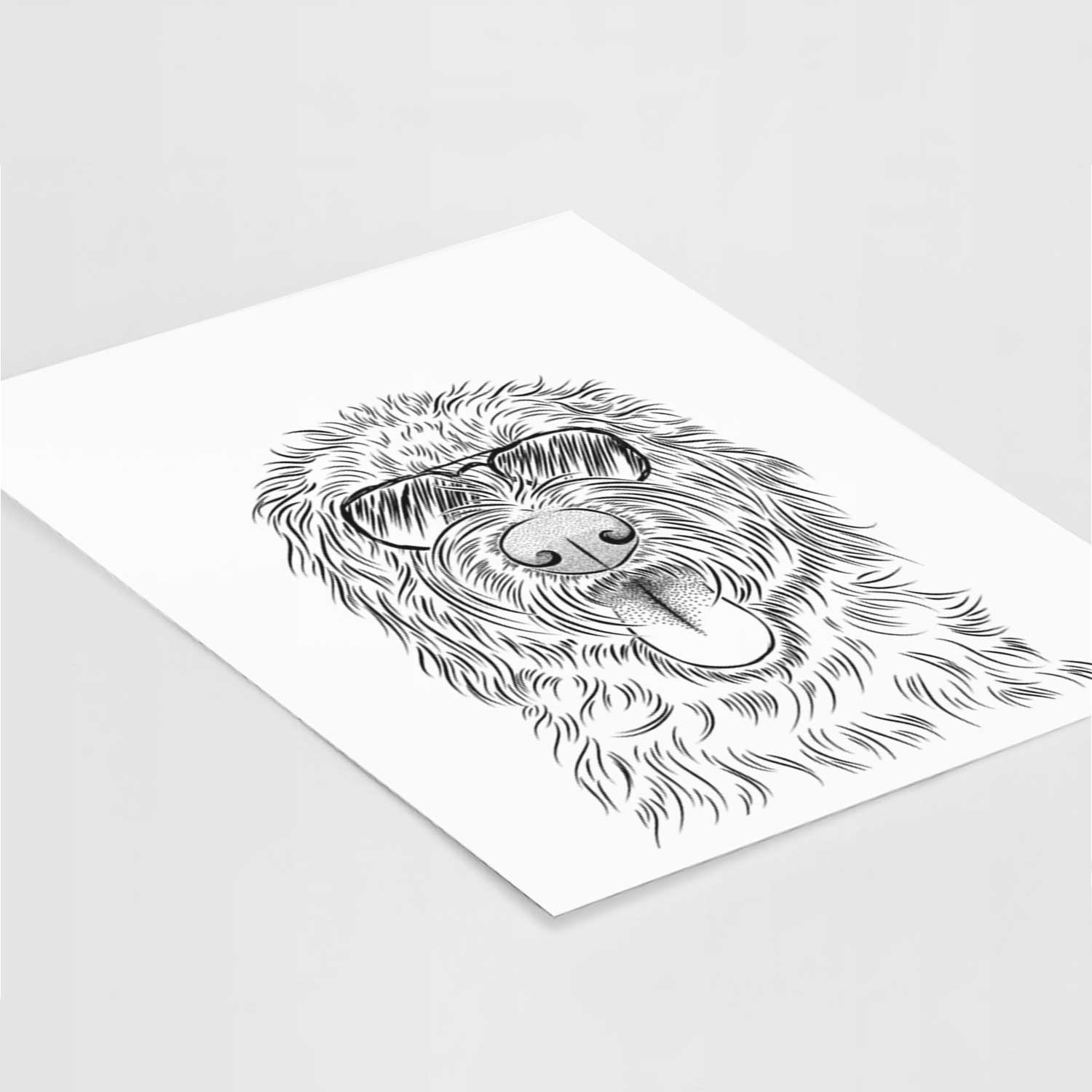 Bennett the Doodle Art Print