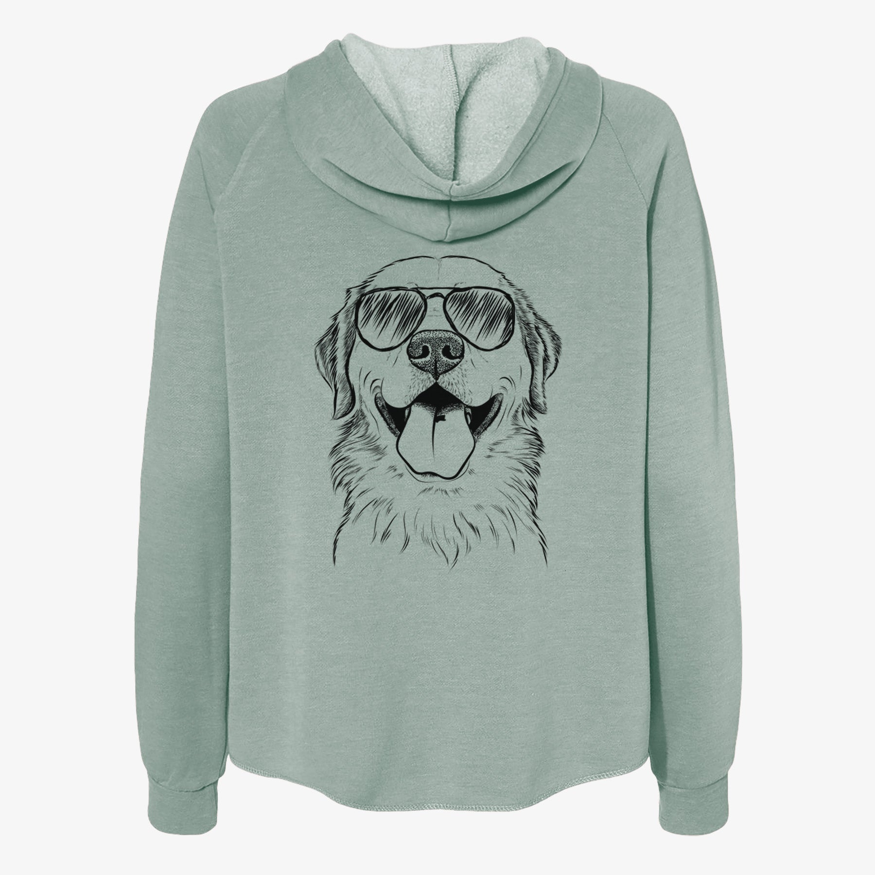 Bennett the Golden Retriever - Women's Cali Wave Zip-Up Sweatshirt