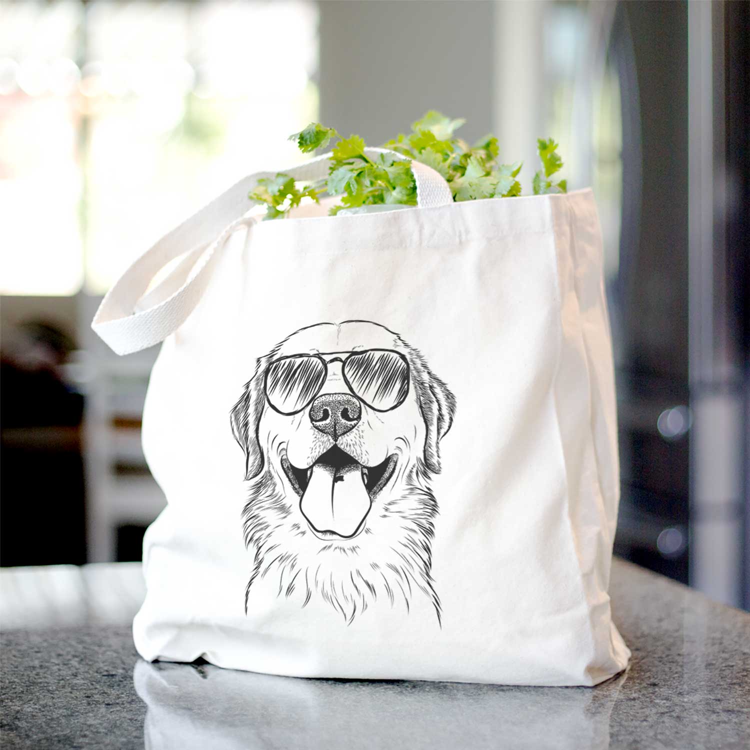 Bennett the Golden Retriever - Tote Bag