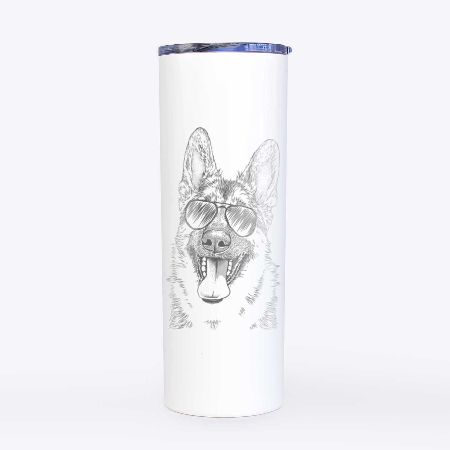 Benson the German Shepherd - 20oz Skinny Tumbler